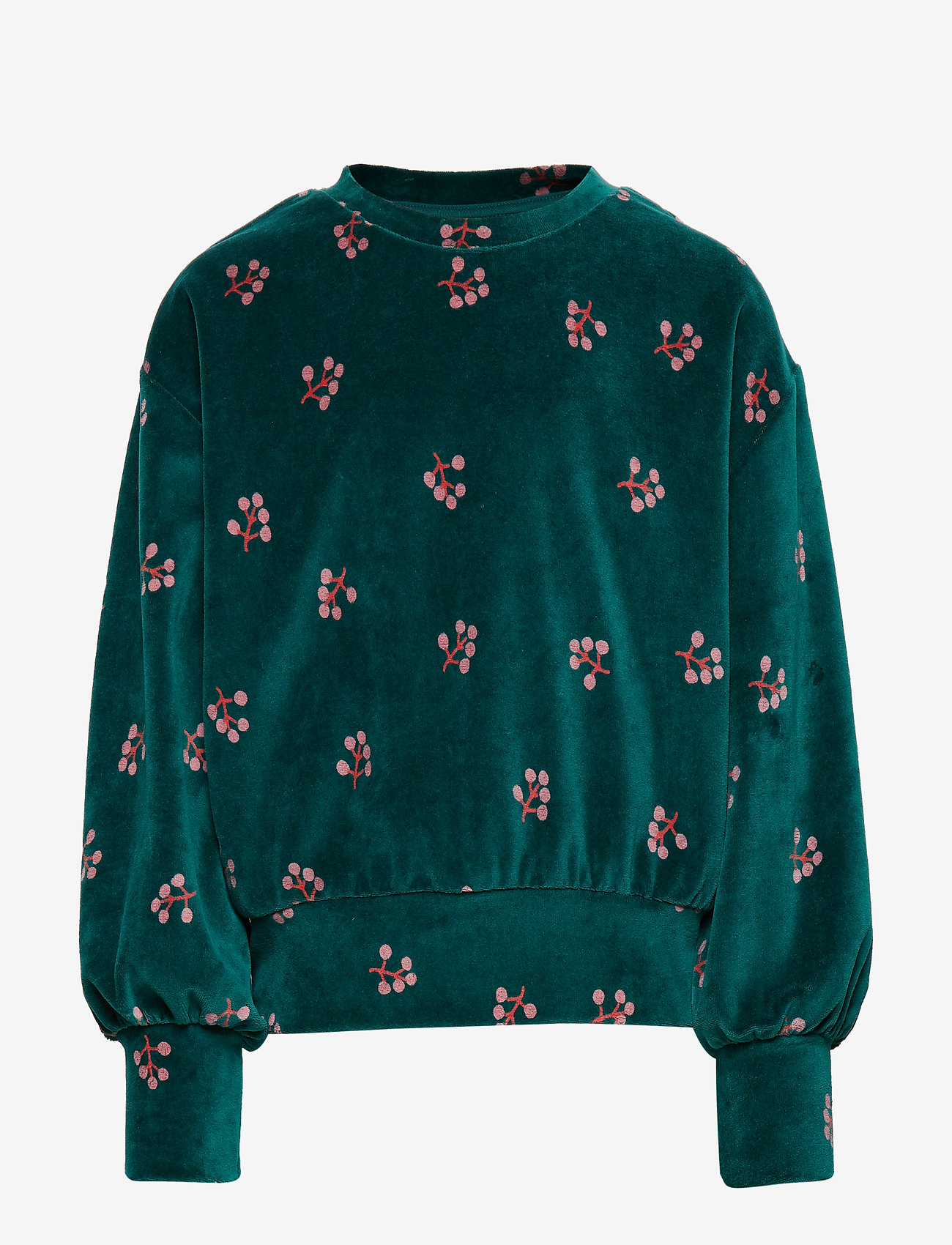 Soft Gallery - Elvira Sweatshirt - deep teal, aop winterberry - 0
