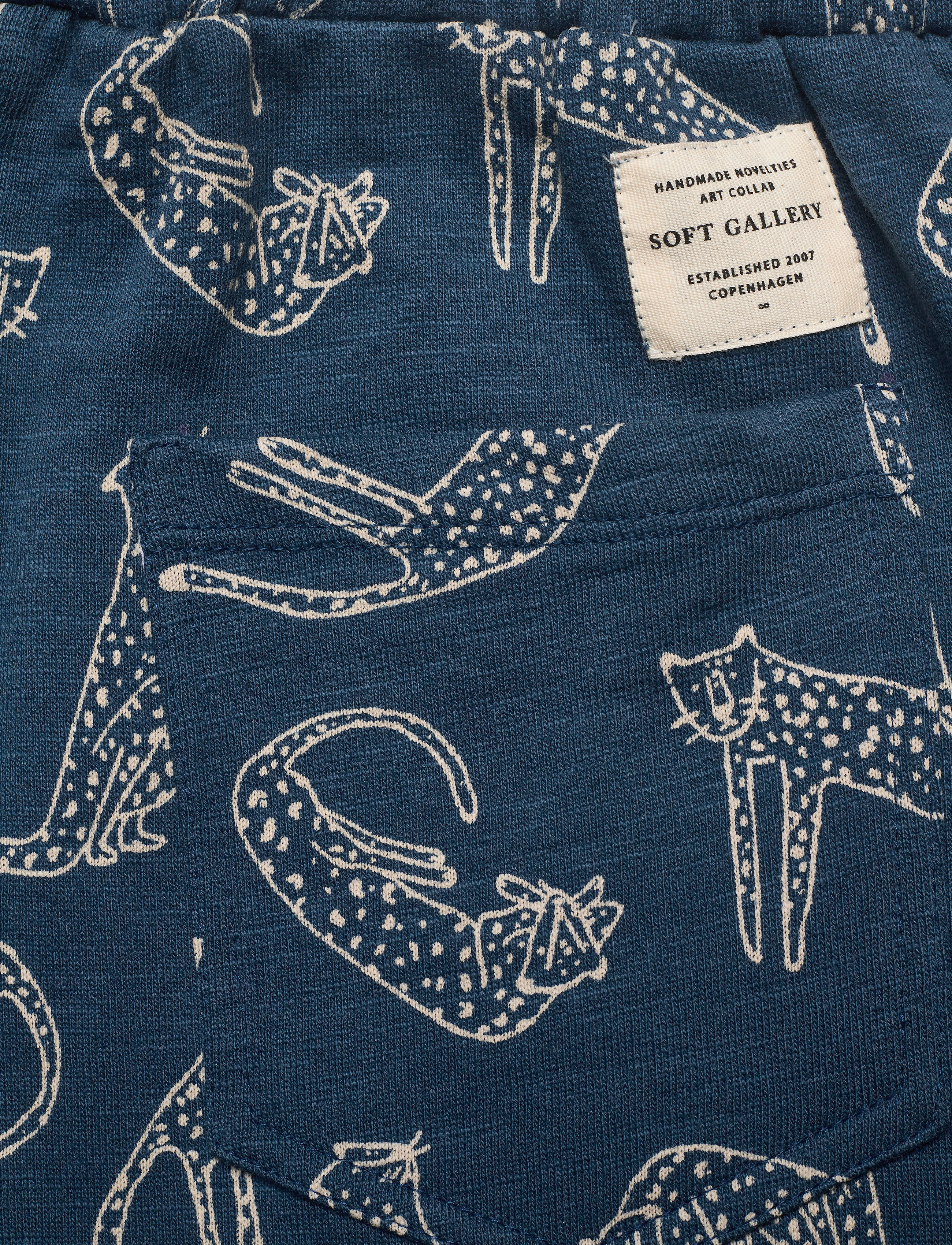 Soft Gallery - Jules Pants - majolica blue, aop loeline - 4