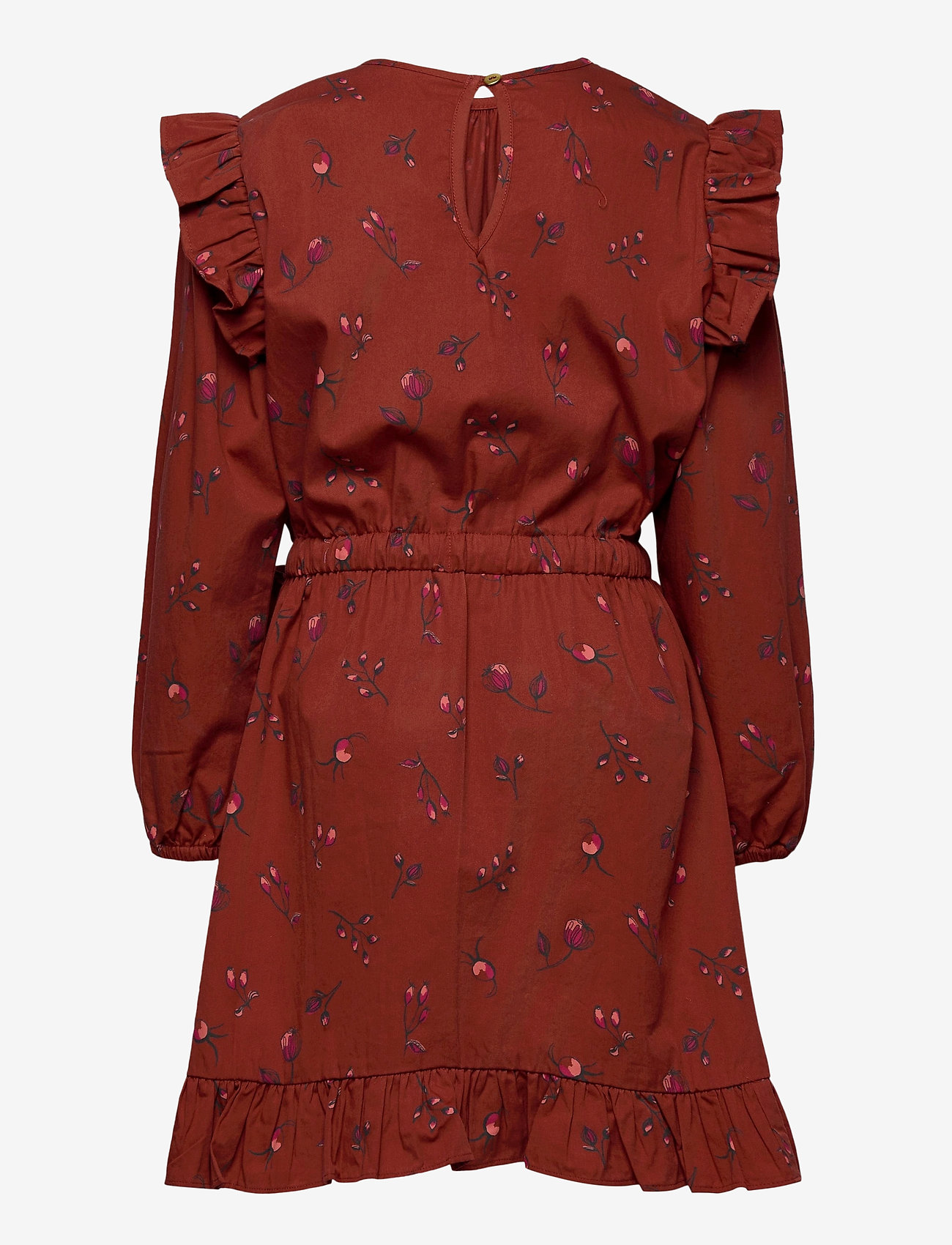 Soft Gallery - Ea Dress - red ochre, aop cloudberry - 1