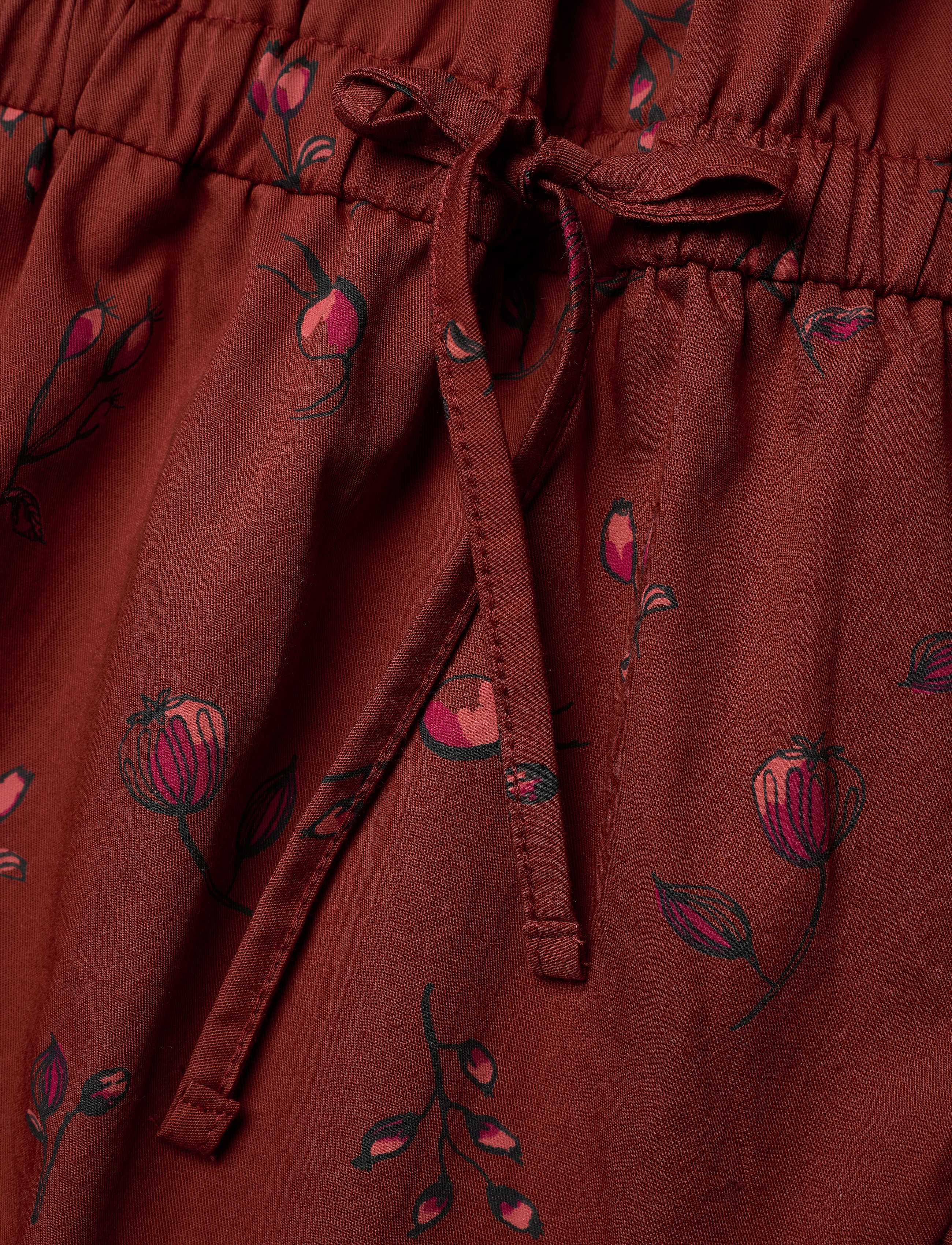 Soft Gallery - Ea Dress - red ochre, aop cloudberry - 3