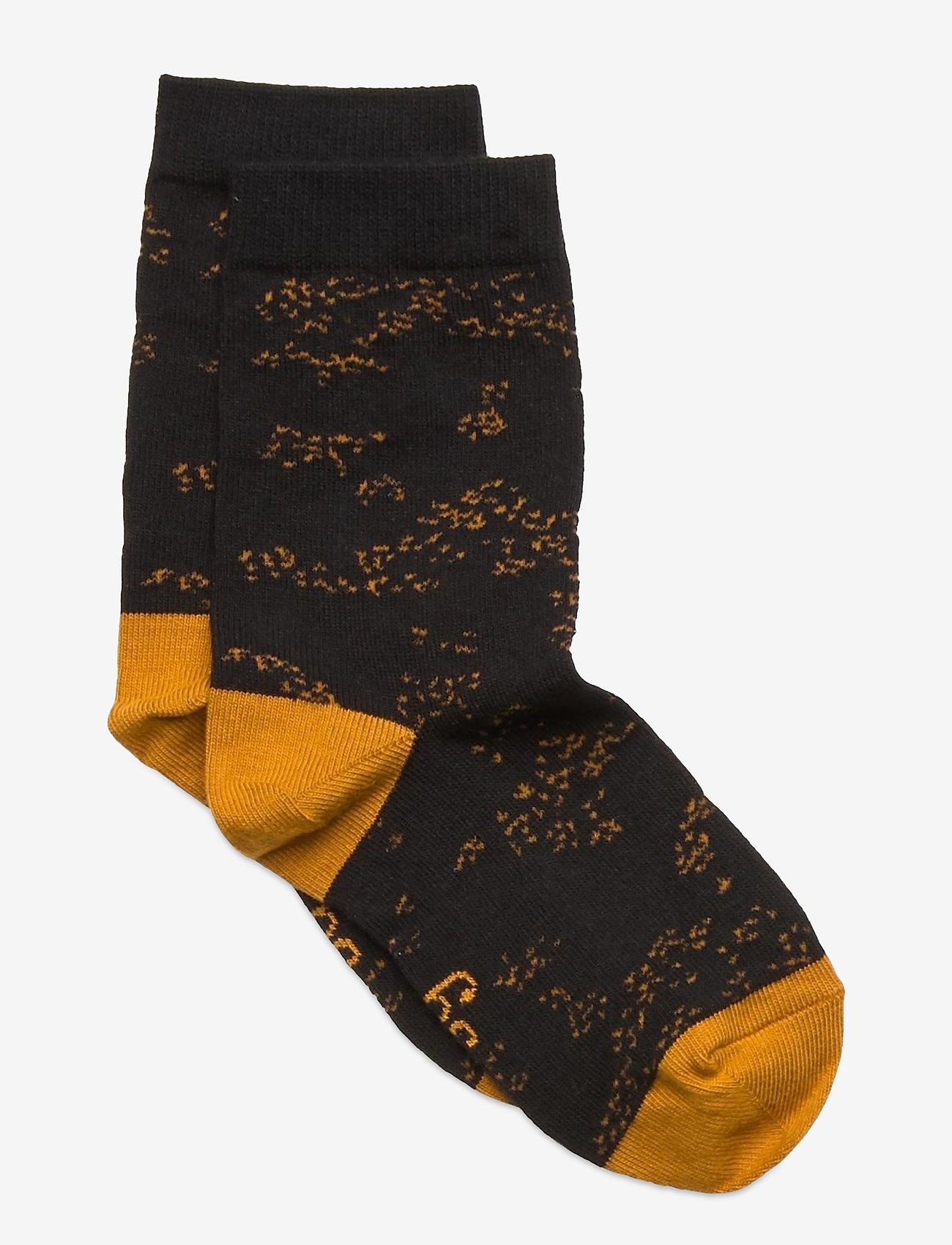 Soft Gallery - Junior Girl Socks - jet black, aop flowerdust - 0
