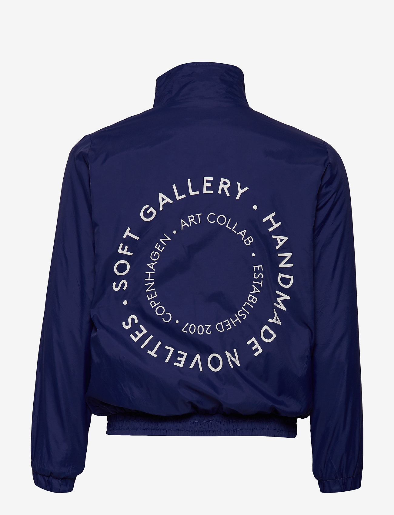Soft Gallery - Dixon Jacket - dress blue, cream logo - 2