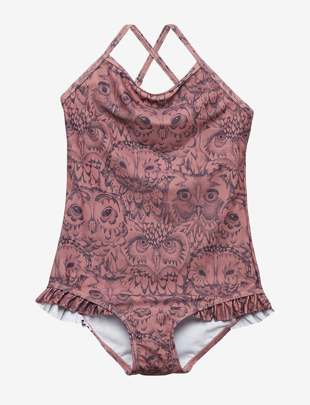 Soft Gallery - Ida Swimsuit - burlwood, aop owl - 0