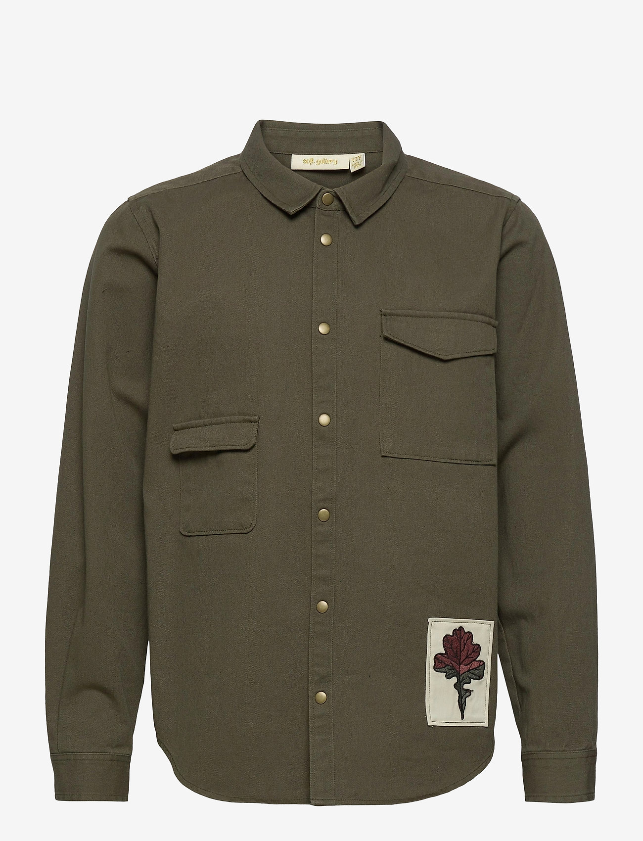 Soft Gallery - Garret Shirt - ivy green, leaf p - 0