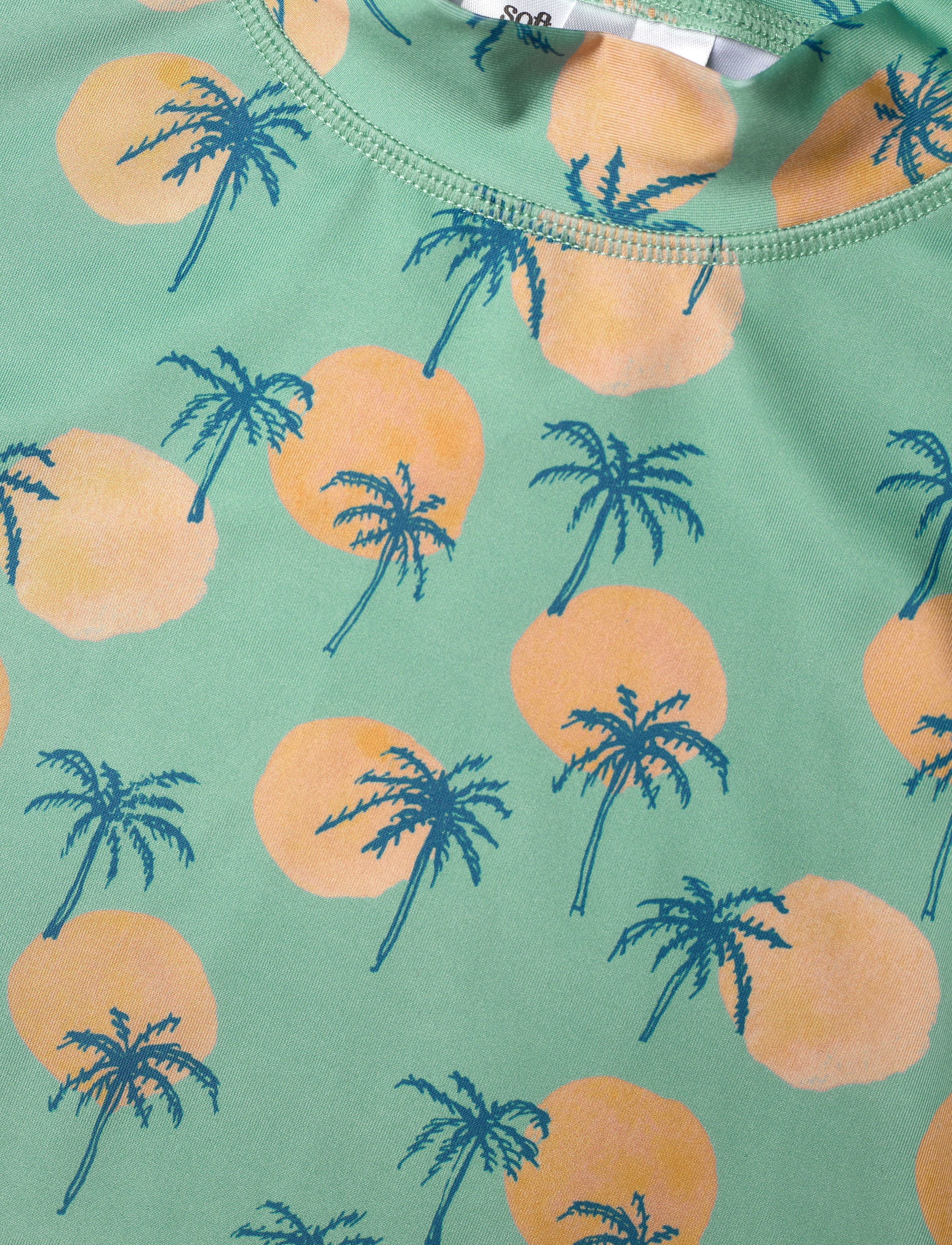 Soft Gallery - Astin Sun Shirt - granite green, aop tropical - 2