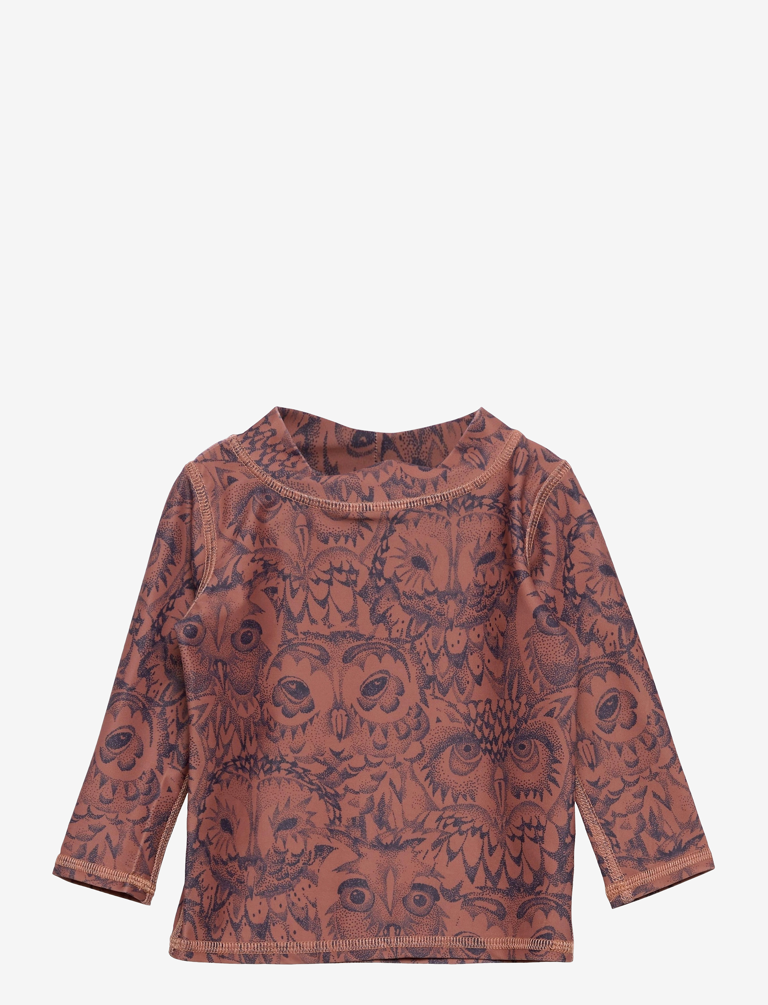 Soft Gallery Baby Astin Sun Shirt - Badmode - BURLWOOD, AOP OWL / pink/rose