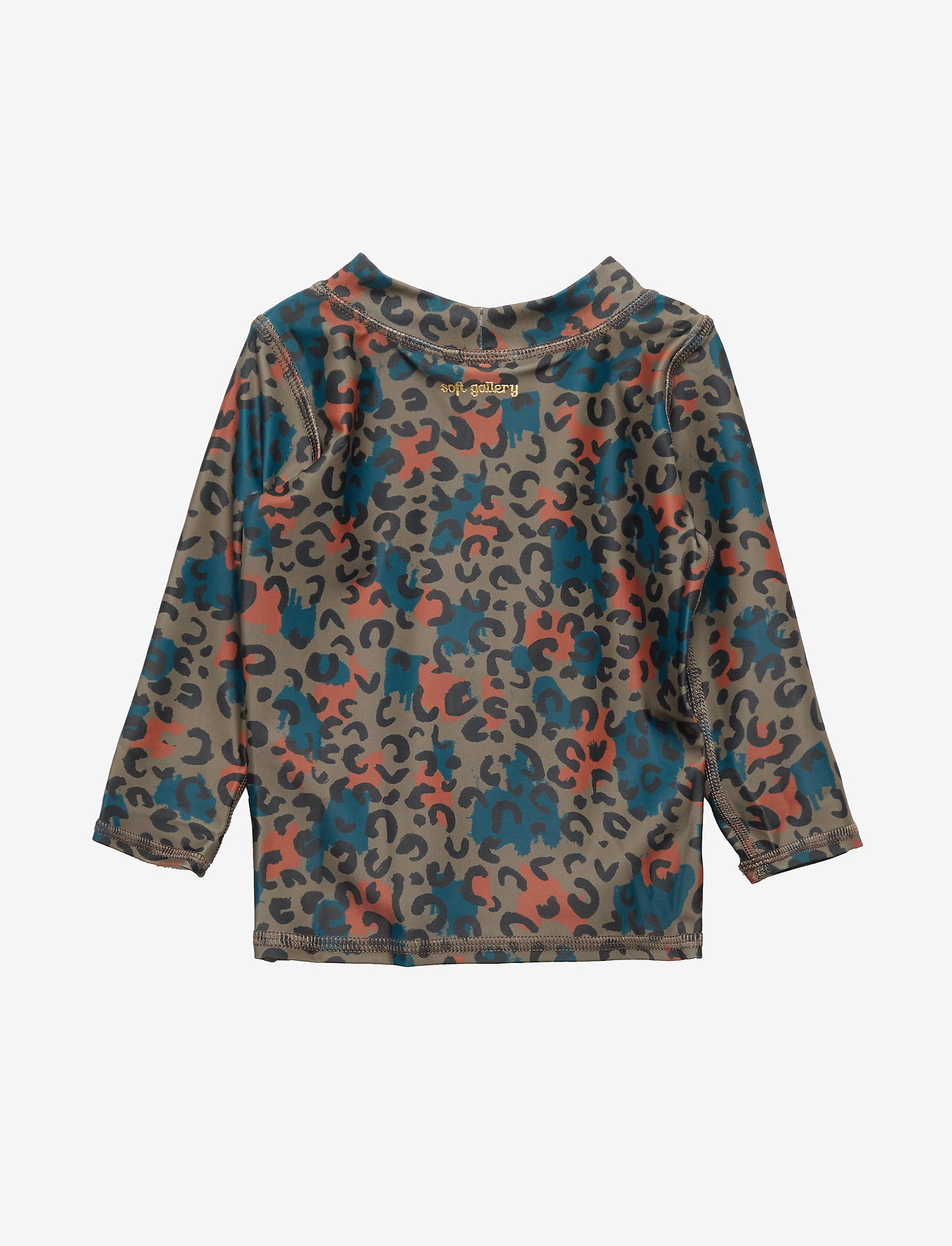 Soft Gallery - Baby Astin Sun Shirt - badeoverdele - fossil, aop camoleo swim - 1