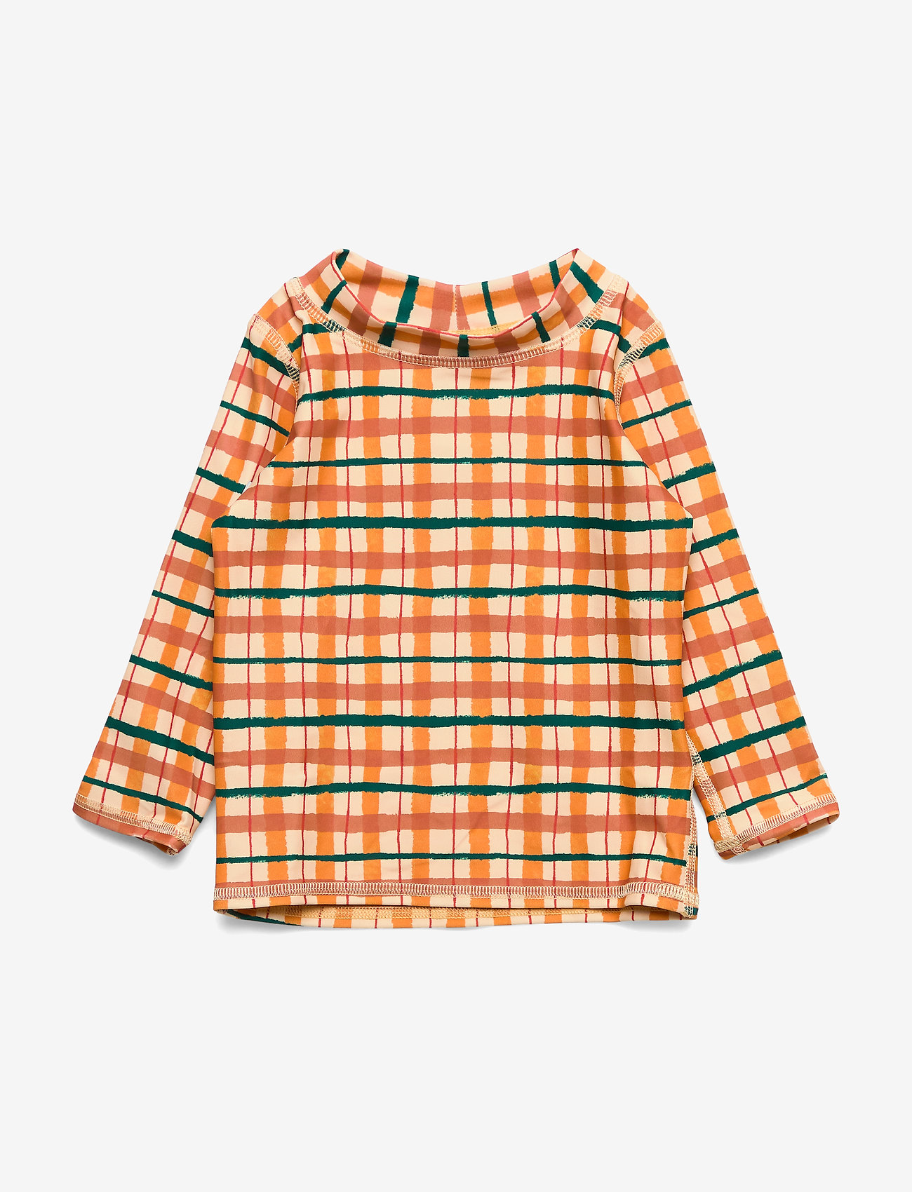 Soft Gallery - Baby Astin Sun Shirt - summer savings - winter wheat, aop check - 0