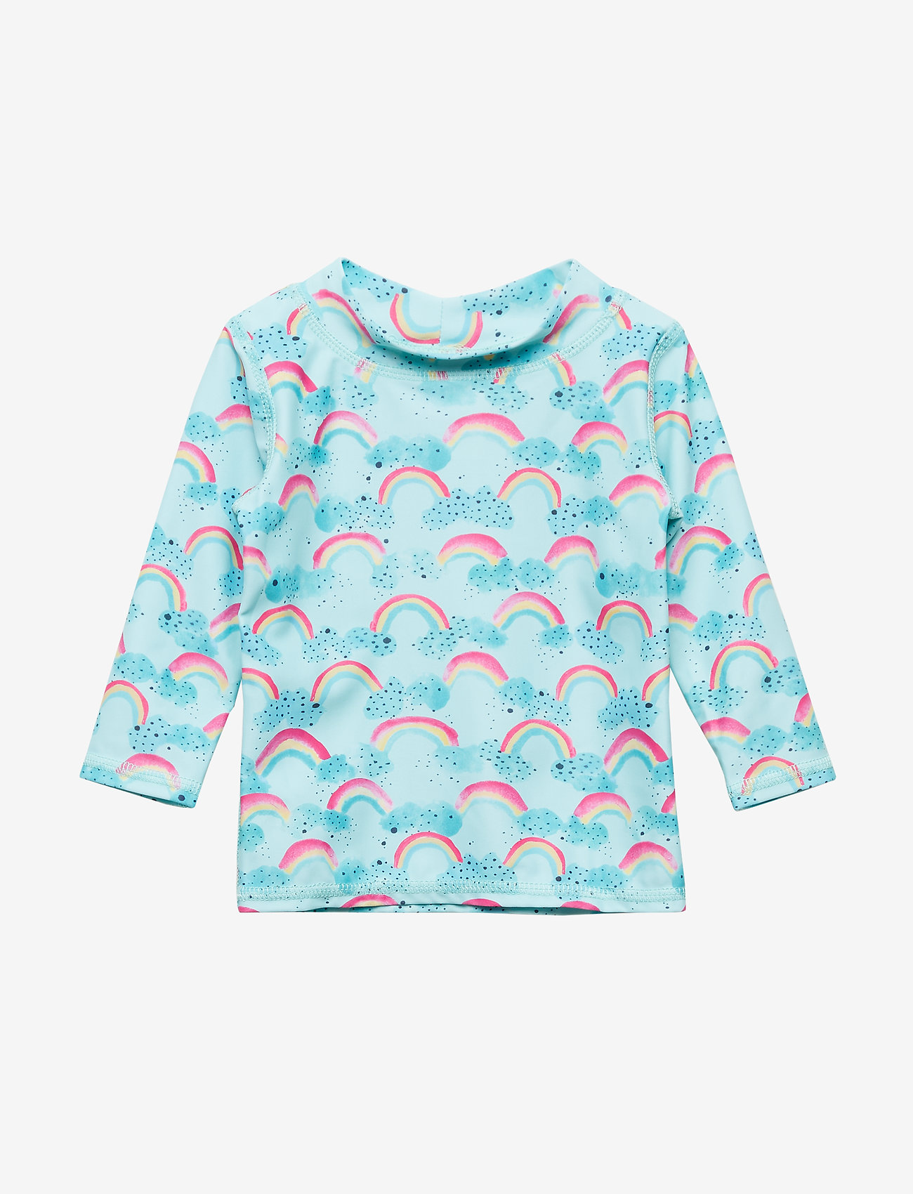 Soft Gallery - Baby Astin Sun Shirt - blue tint, aop rainbow - 0