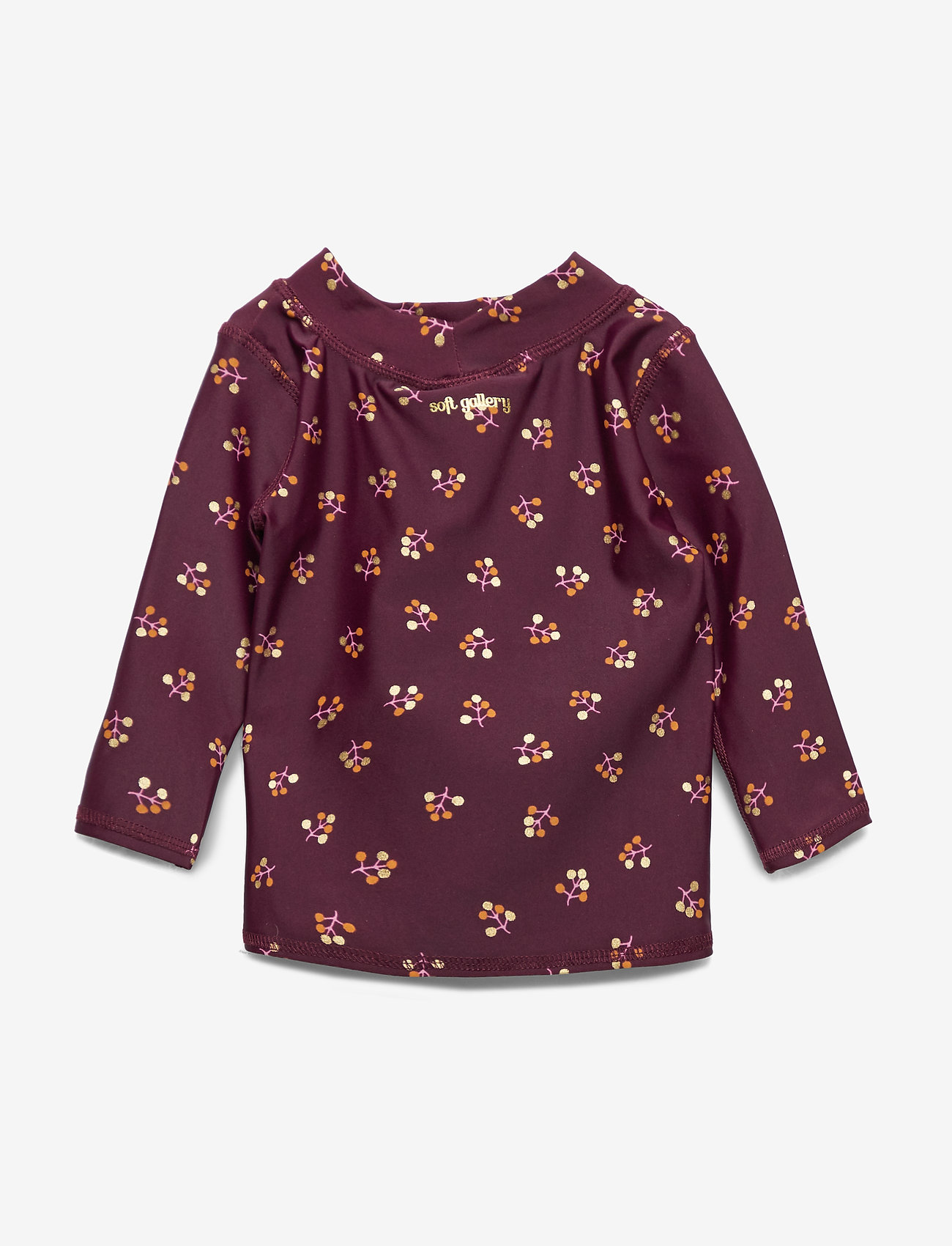 Soft Gallery - Baby Astin Sun Shirt - sommerkupp - fig, aop winterberry small - 1