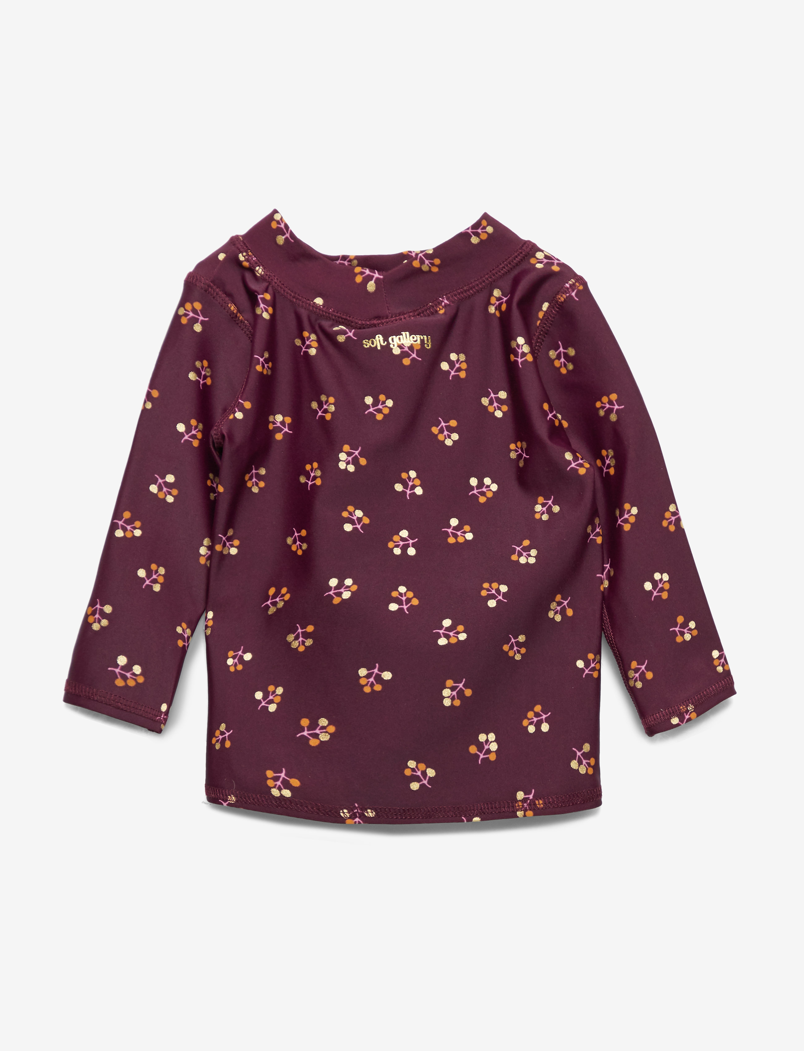 Soft Gallery - Baby Astin Sun Shirt - swim tops - fig, aop winterberry small - 1