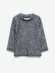 Soft Gallery - Baby Astin Sun Shirt - kesälöytöjä - dress blue, aop leospot - 0