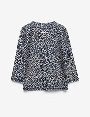 Soft Gallery - Baby Astin Sun Shirt - suvised sooduspakkumised - dress blue, aop leospot - 1