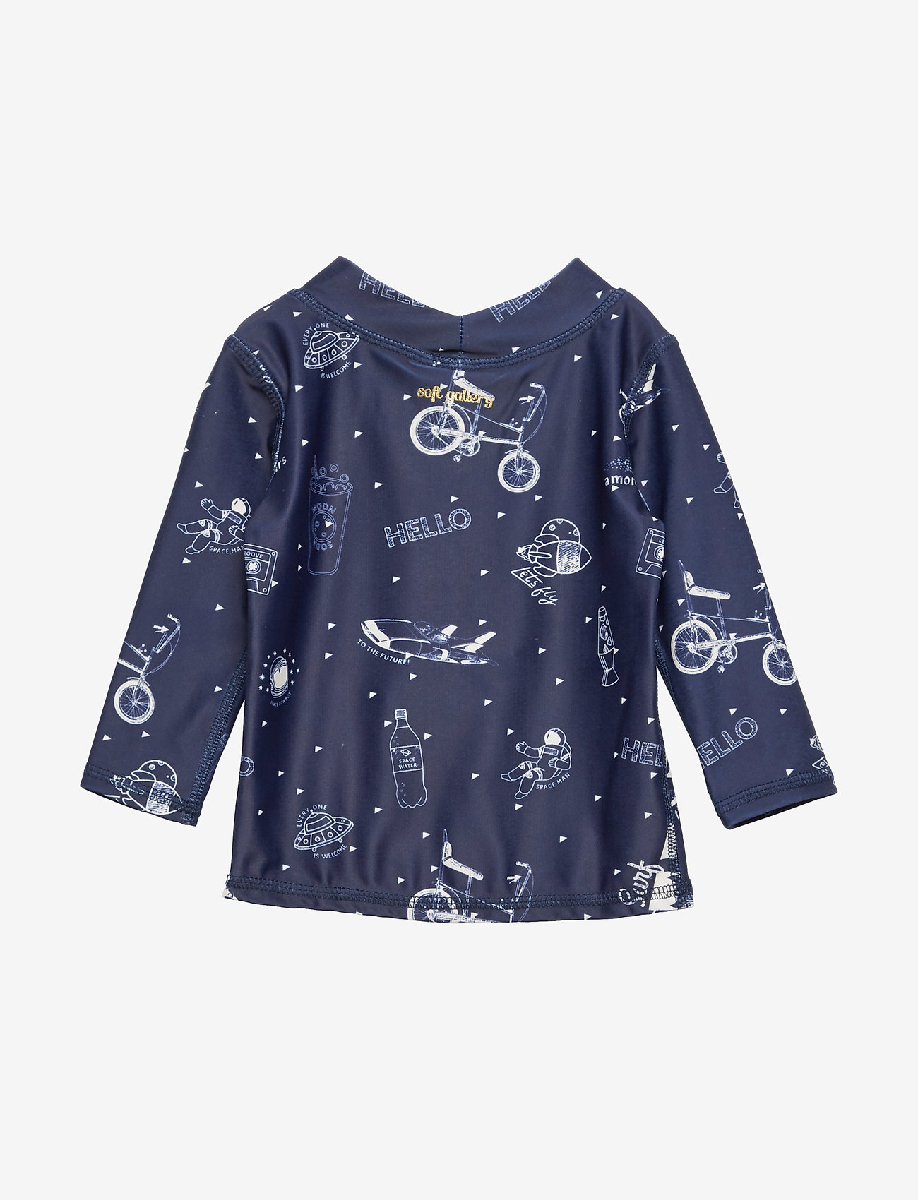 Soft Gallery - Baby Astin Sun Shirt - dress blues, aop starsurfer swim - 1