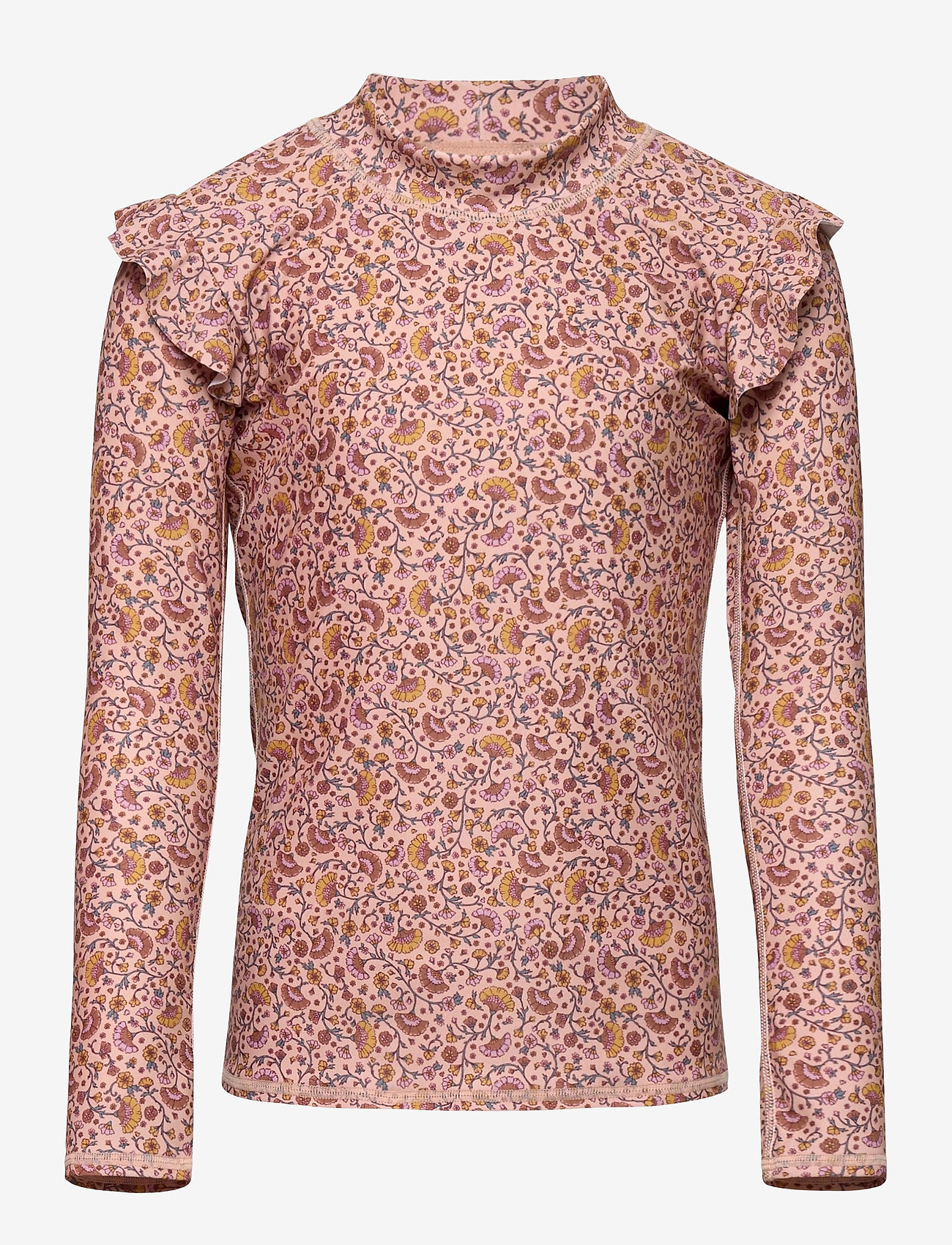 Soft Gallery - Fee Sun Shirt - misty rose, aop flower swim - 0