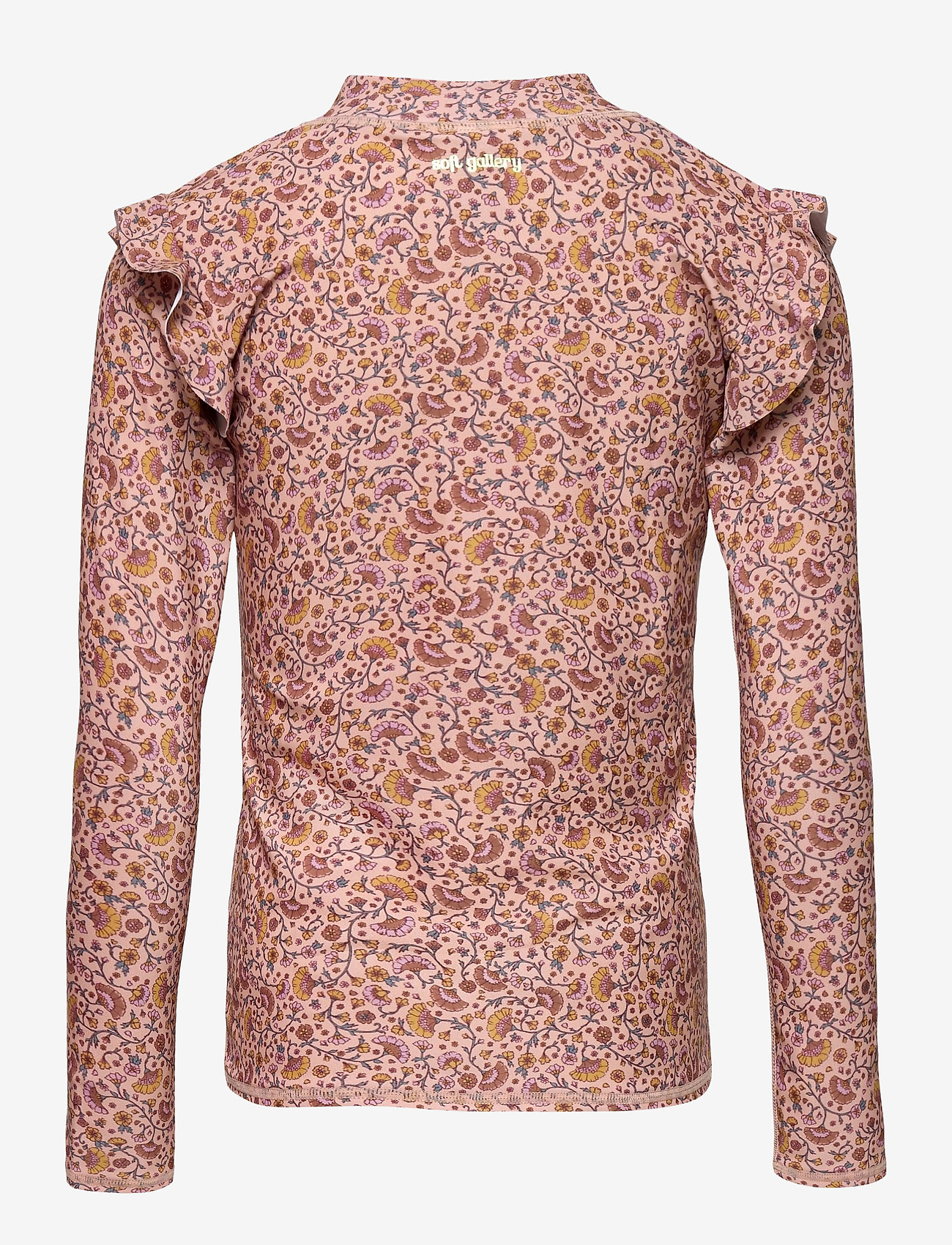 Soft Gallery - Fee Sun Shirt - misty rose, aop flower swim - 1