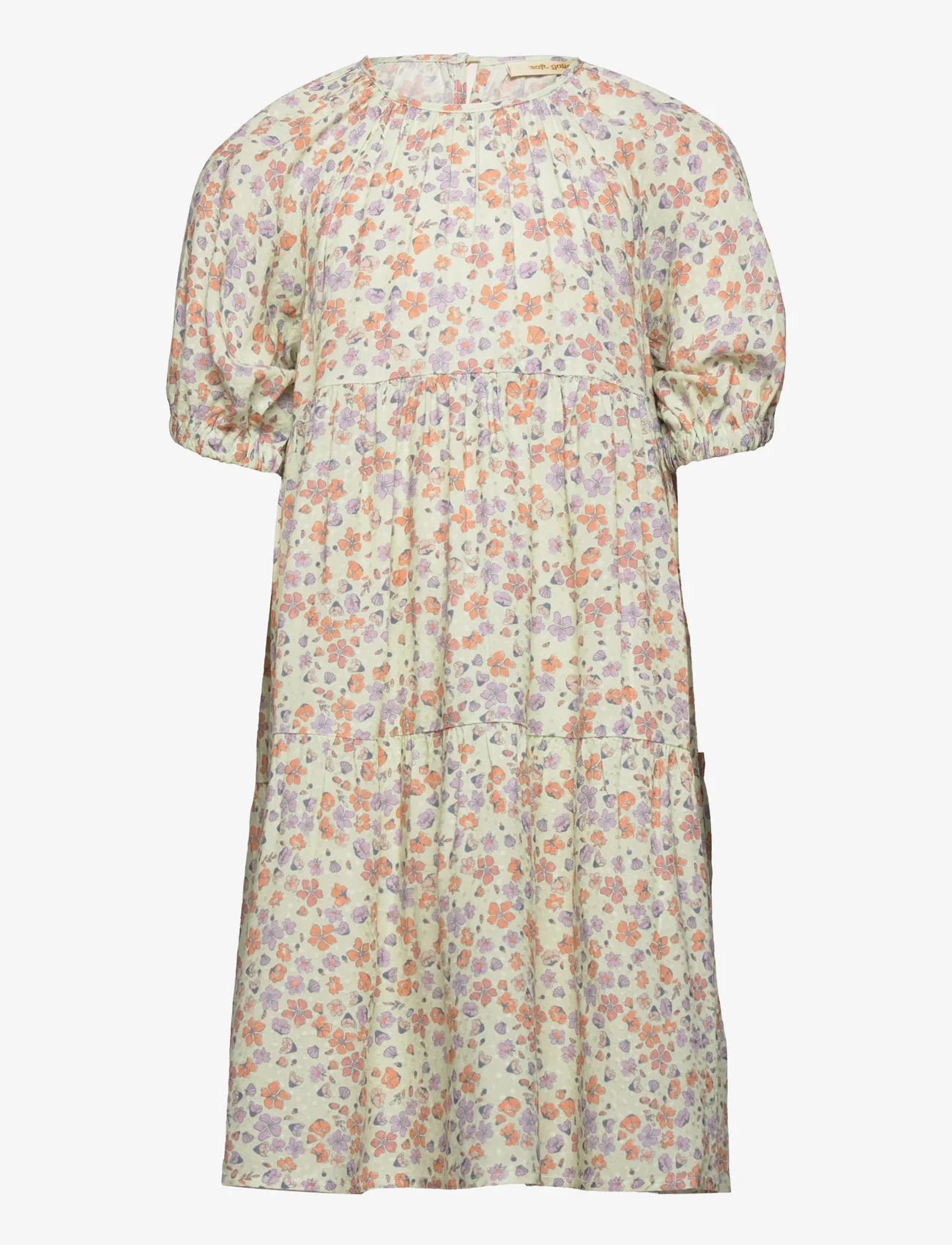 Soft Gallery - SGHonesty Popbloom Dress SF - lühikeste varrukatega vabaaja kleidid - pale aqua - 0