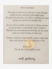 Soft Gallery - SGHonesty Popbloom Dress SF - kurzärmelige freizeitkleider - pale aqua - 3