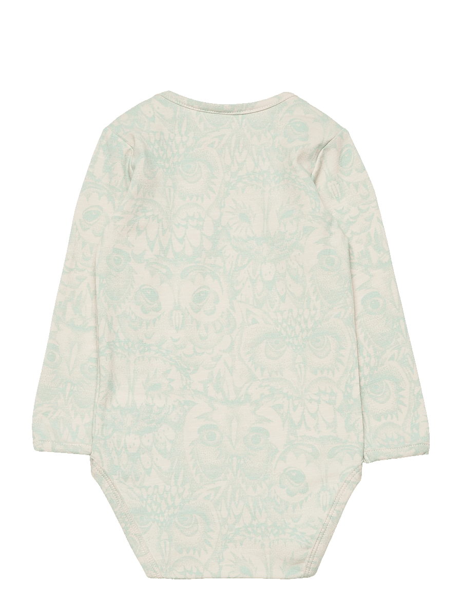 Soft Gallery - SGBob Boypastel Owl LS body - harbor gray - 1