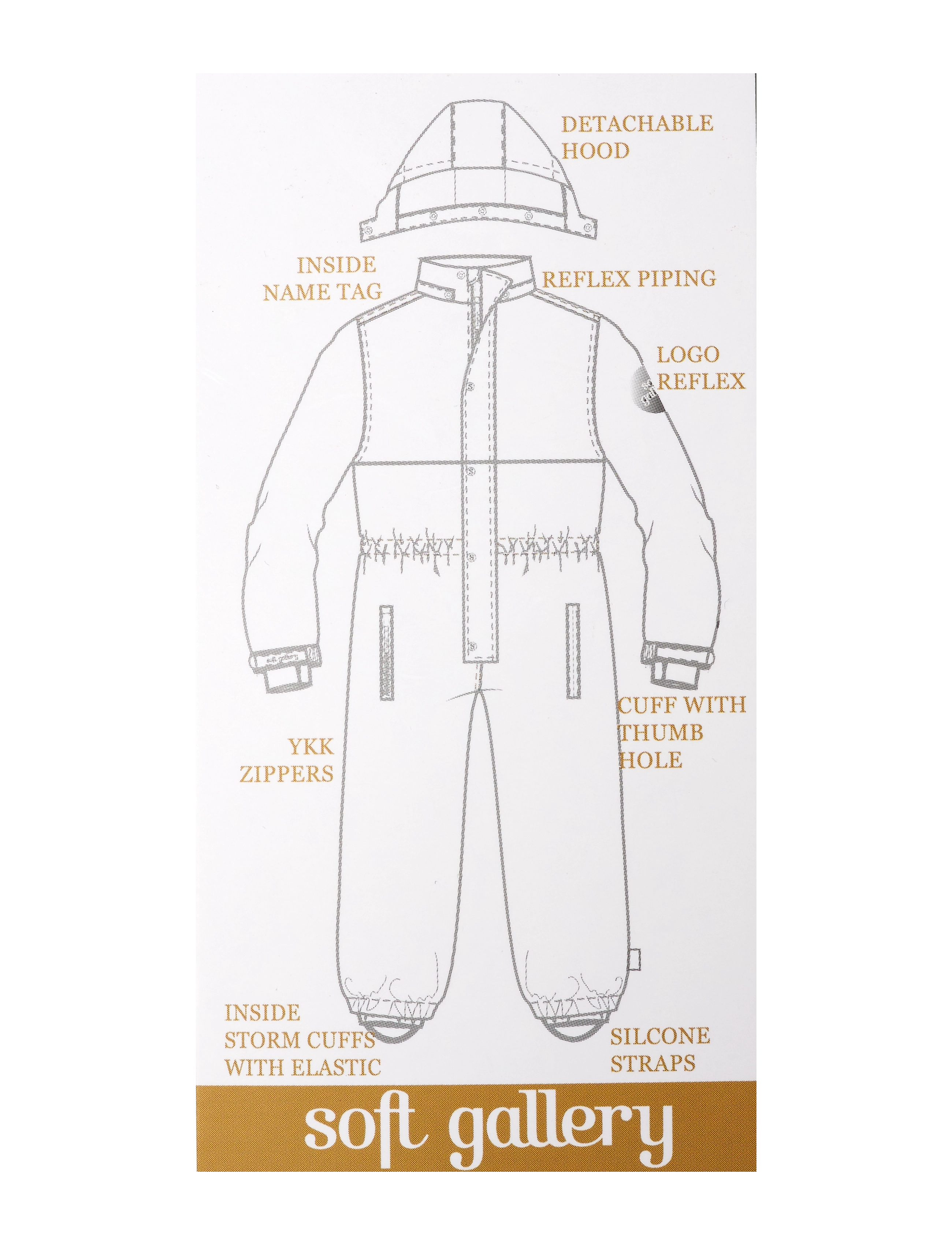 Soft Gallery - SGCarl Snowsuit - phantom - 2