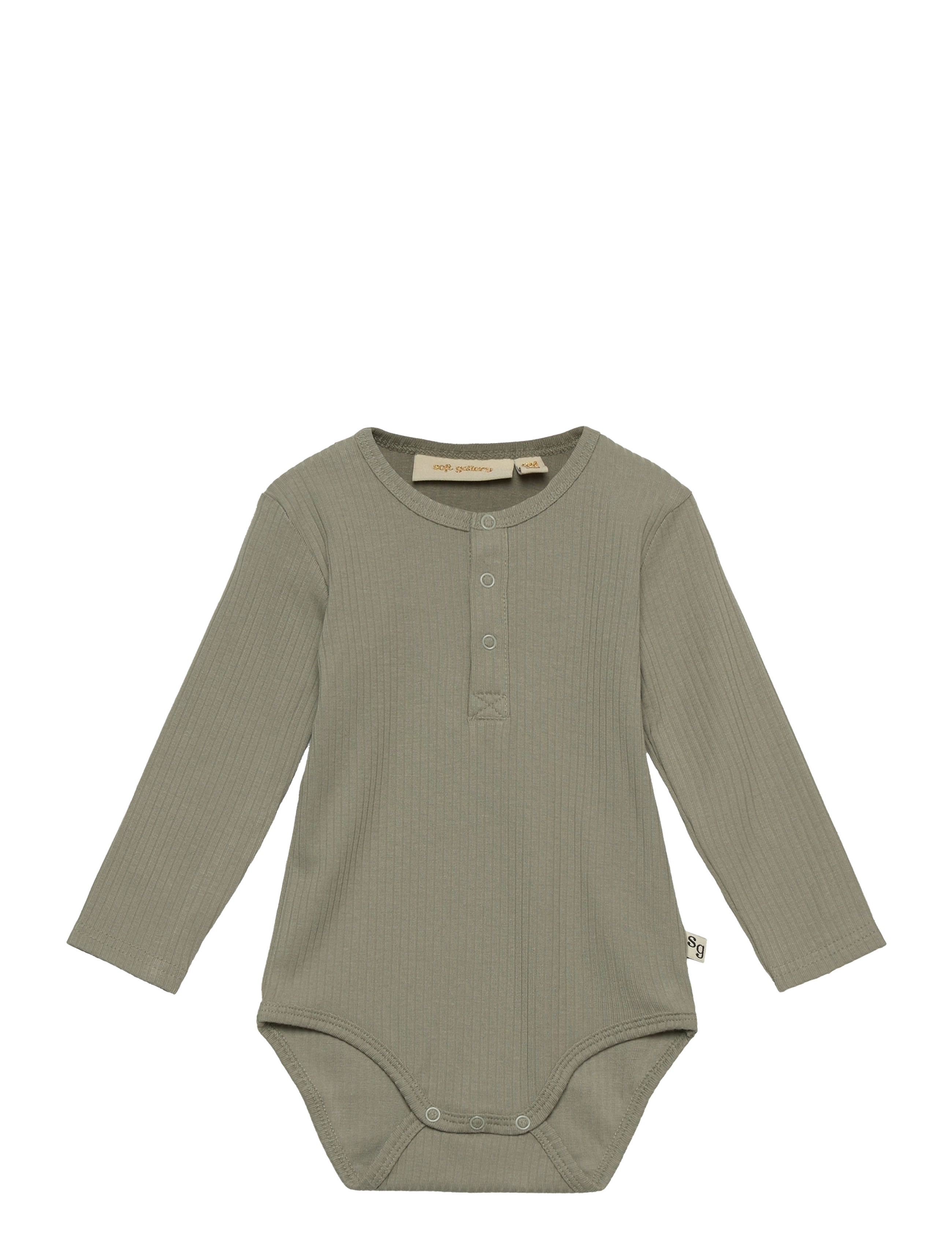 Soft Gallery - SGJoss Rib Pattern LS body - seagrass - 0