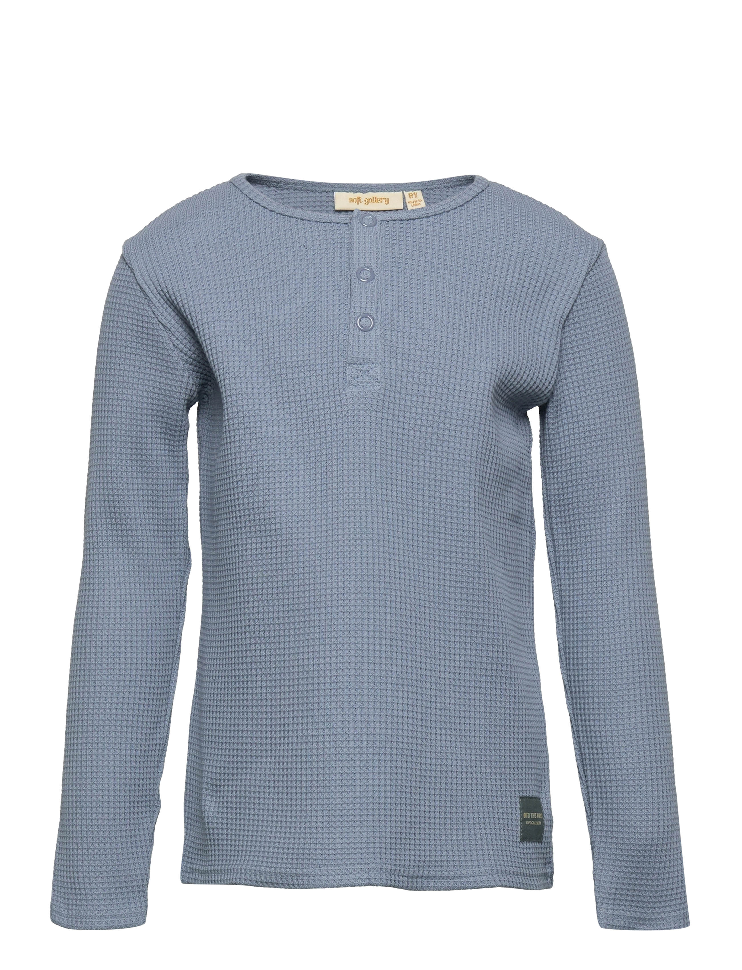 SGJustin Waffle Ls Tee - FADED DENIM