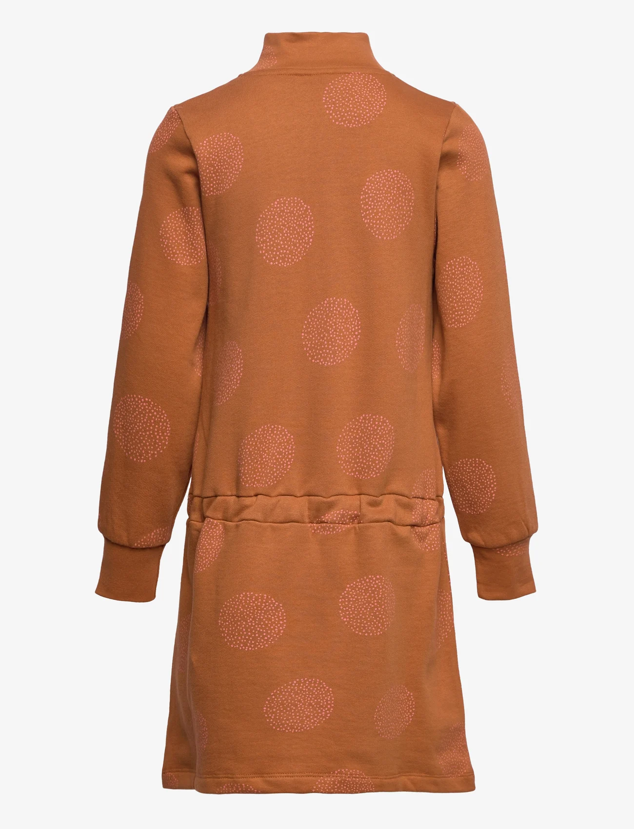 Soft Gallery - SGKiera Moondots Dress - pikkade varrukatega vabaaja kleidid - glazed ginger - 1