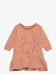 Soft Gallery - SGKrista Emb Universe Dress - long-sleeved casual dresses - dusty coral - 0