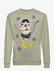 Soft Gallery - SGBaptiste Snowdog Sweatshirt X-Mas - sweatshirts & hættetrøjer - seagrass - 0