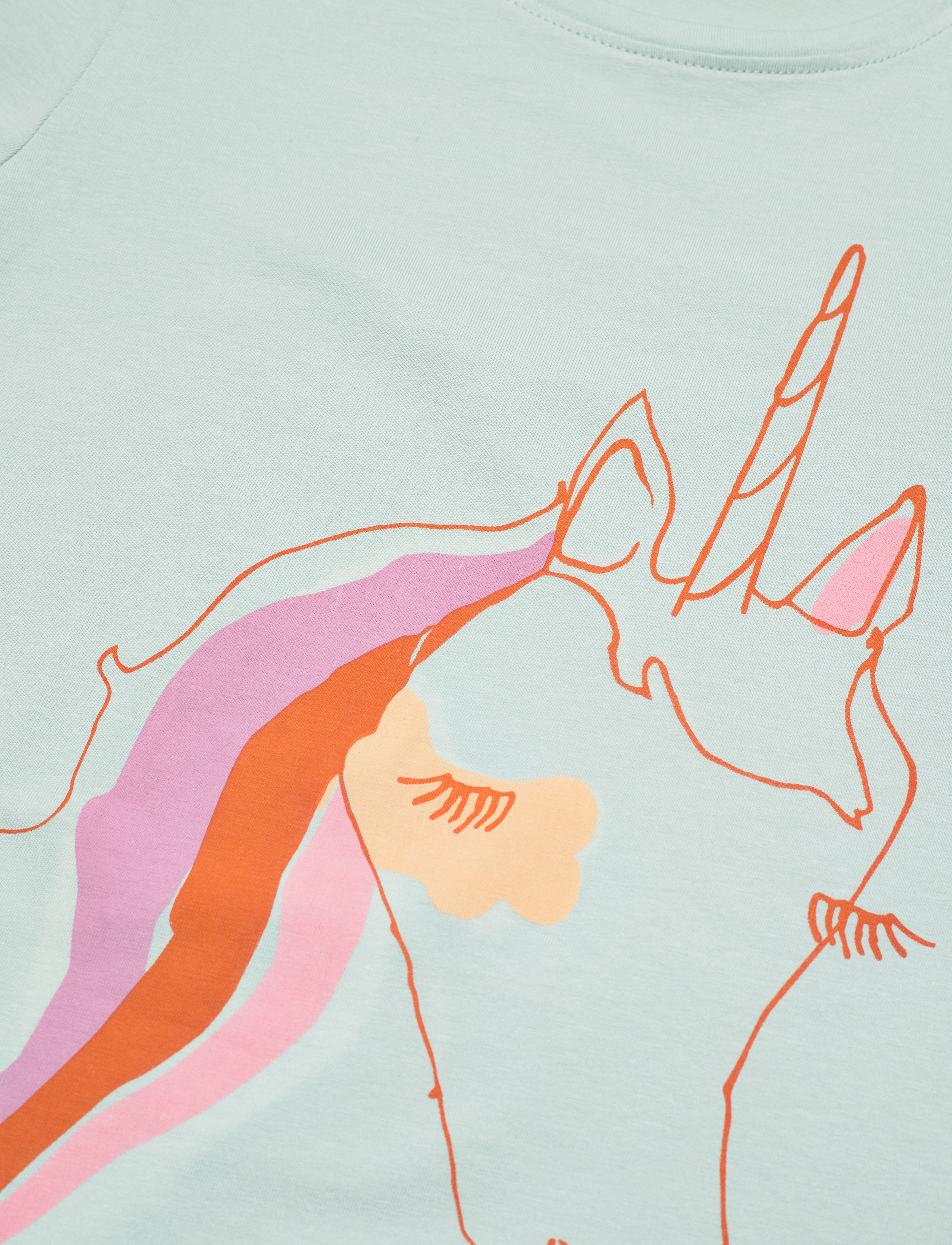 Soft Gallery - SGBella Puff Unicorn Ls Tee - blue haze - 3