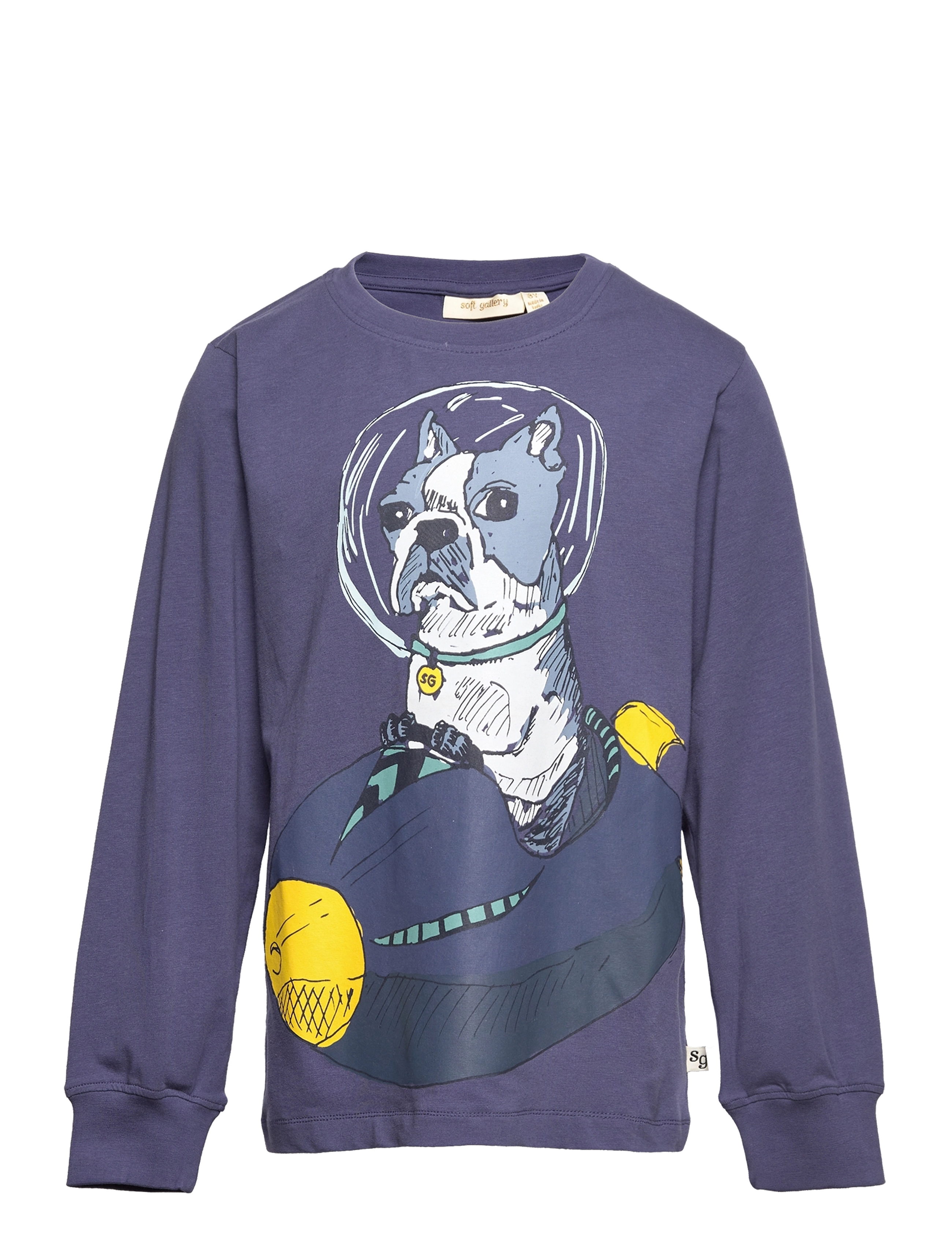 Soft Gallery - SGBenson Spacedog Ls Tee - blue indigo - 0