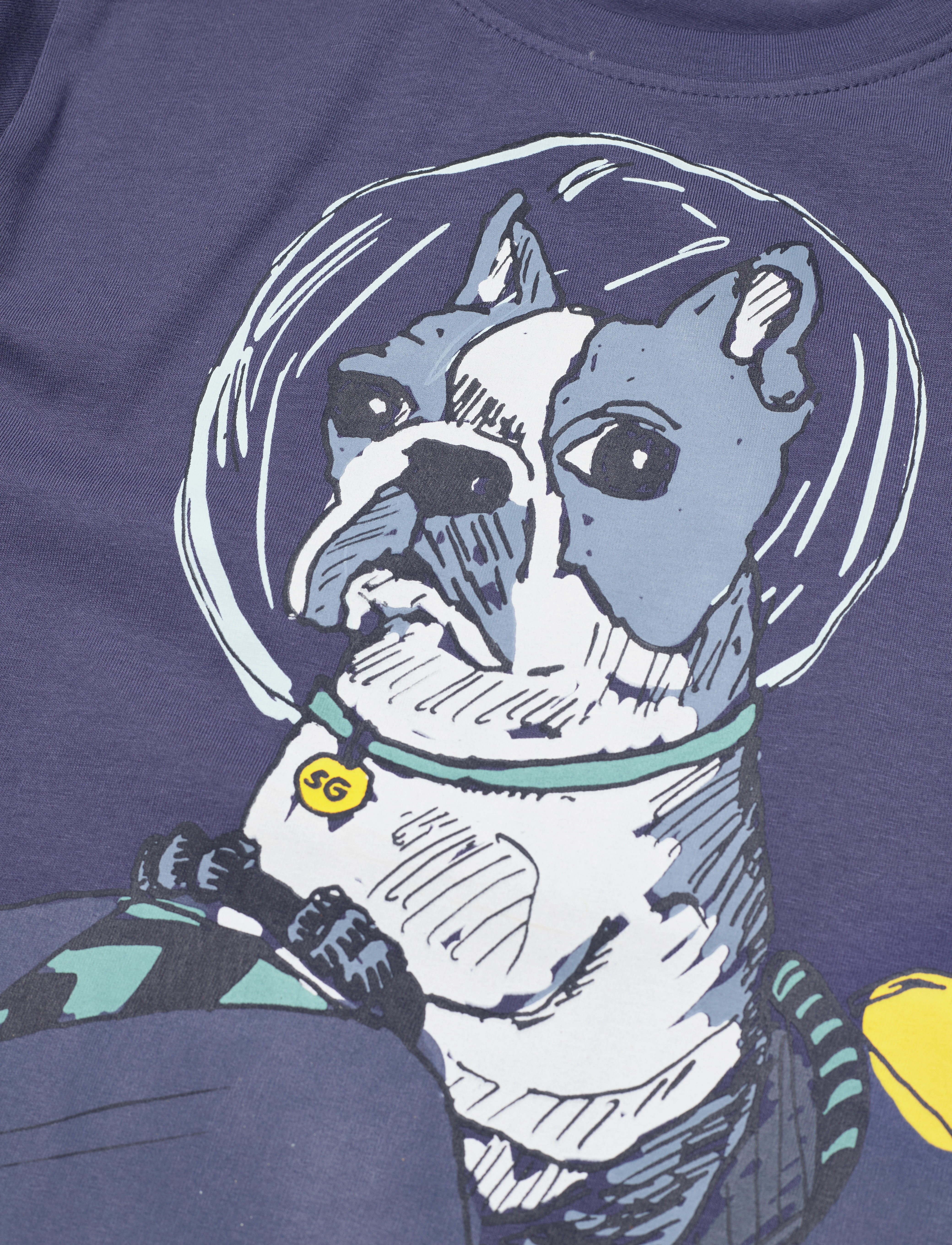 Soft Gallery - SGBenson Spacedog Ls Tee - blue indigo - 3