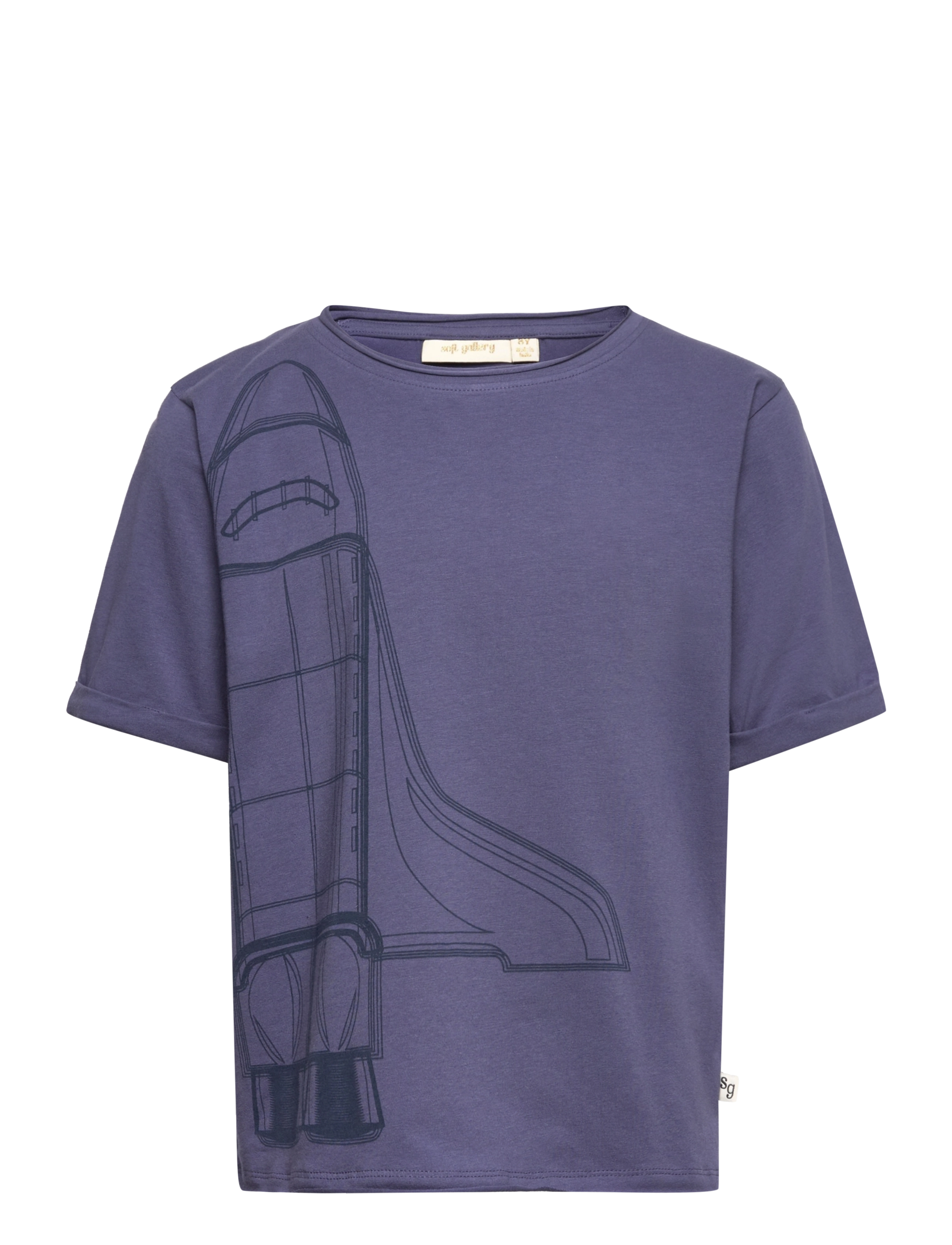 Soft Gallery - SGJaden Spaceship ss tee - blue haze - 0