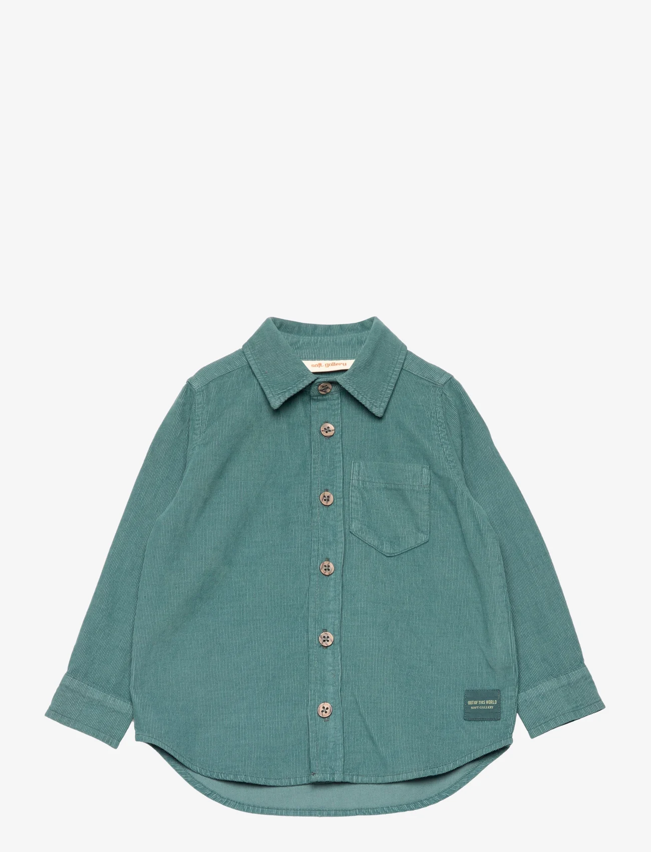 Soft Gallery - SGBentley Babycorduroy Shirt X-mas - overshirts - balsam green - 0