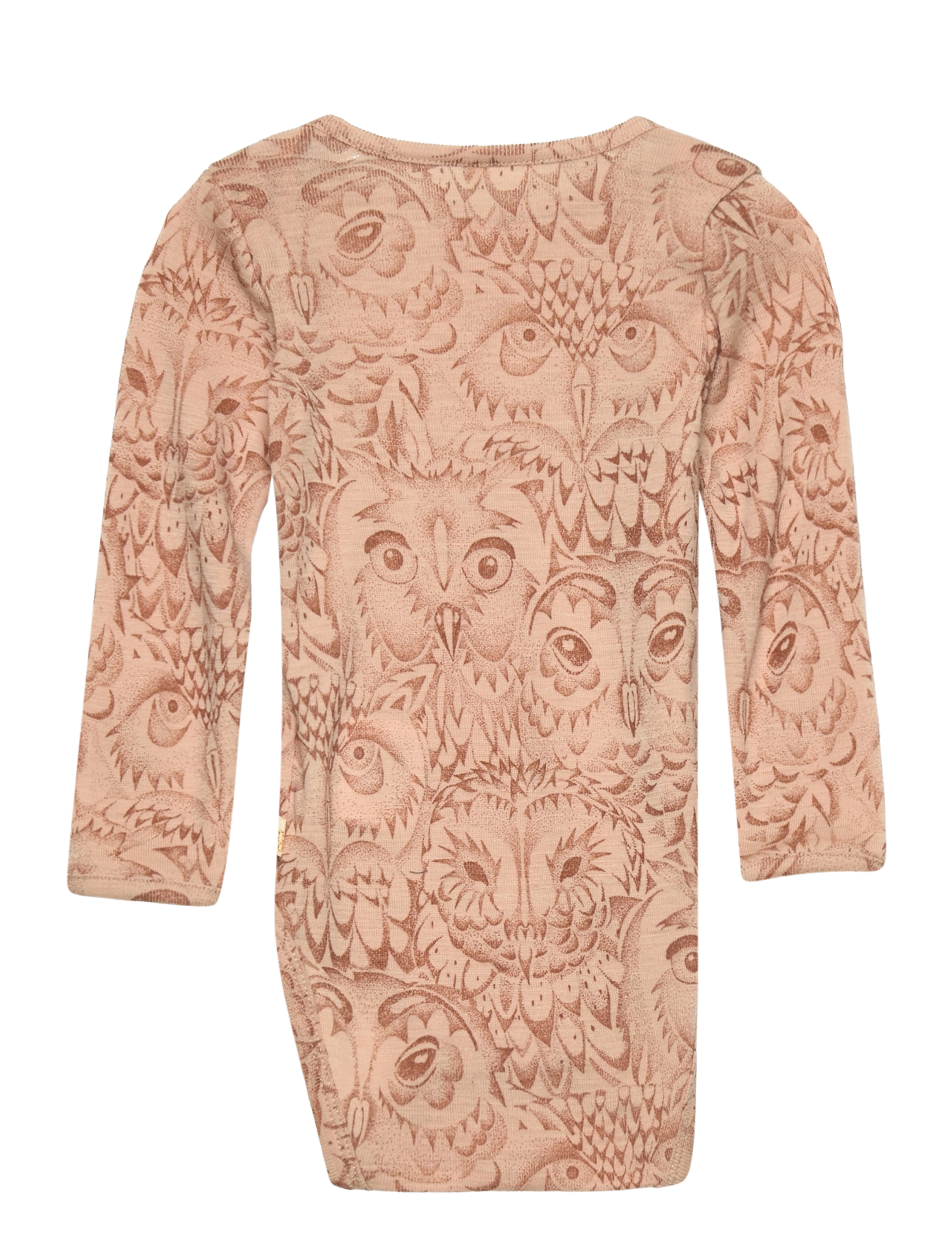 Soft Gallery - SGBob Hello Owl wool LS body - cuban sand - 1