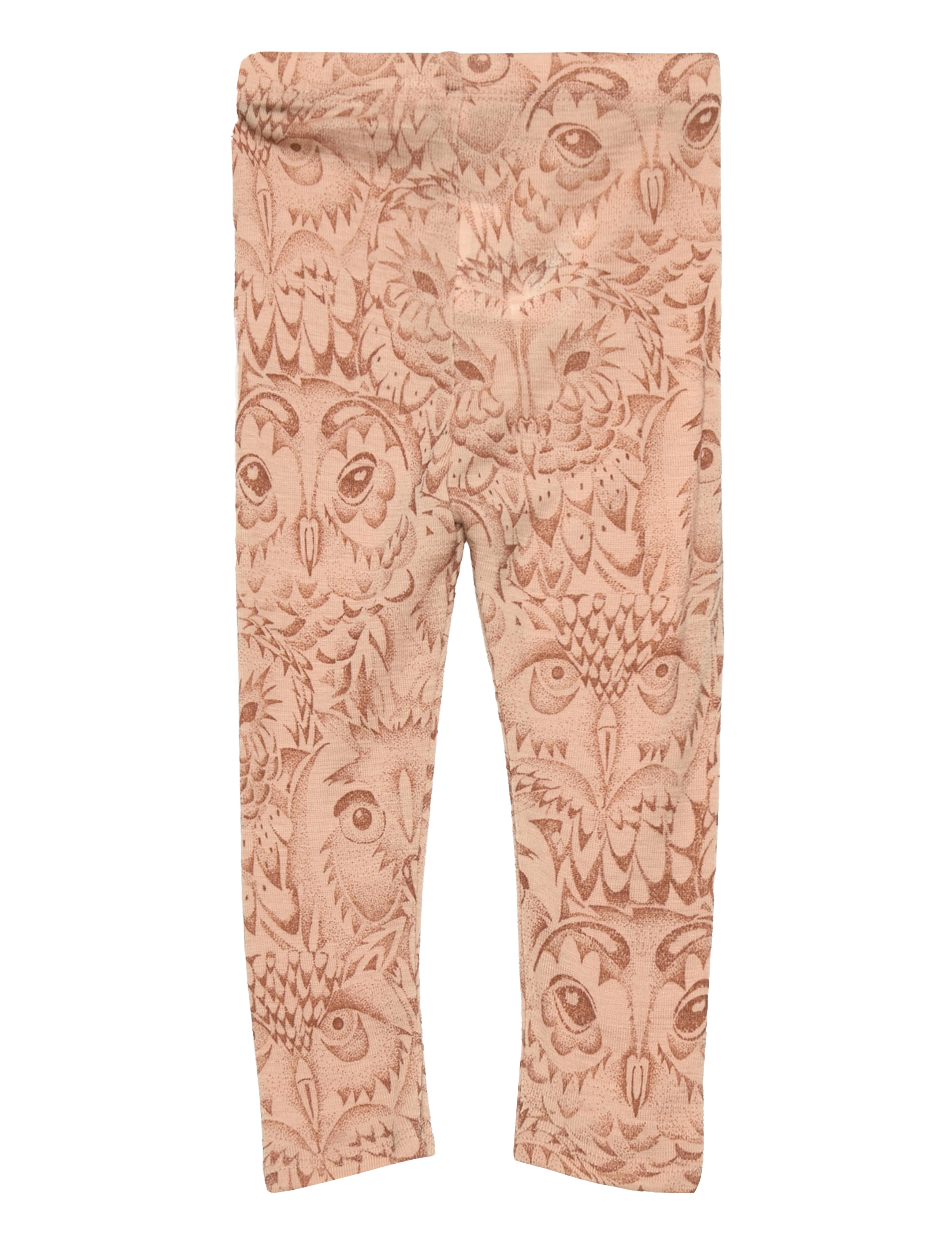 Soft Gallery - SGBaby Paula Hello Owl wool Leggings - cuban sand - 1