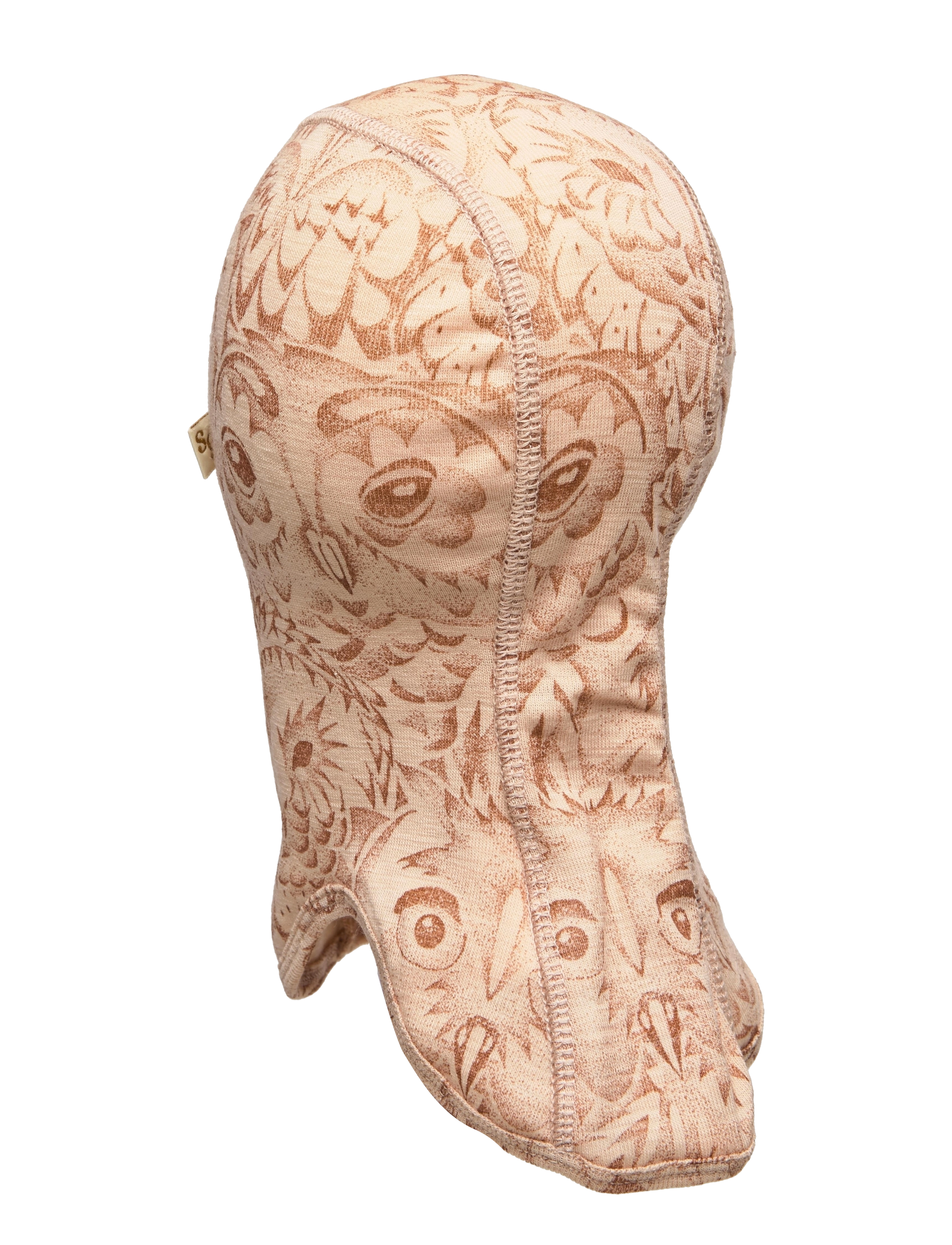 Soft Gallery - SGBalaclava Hello Owl wool Hat - cuban sand - 1