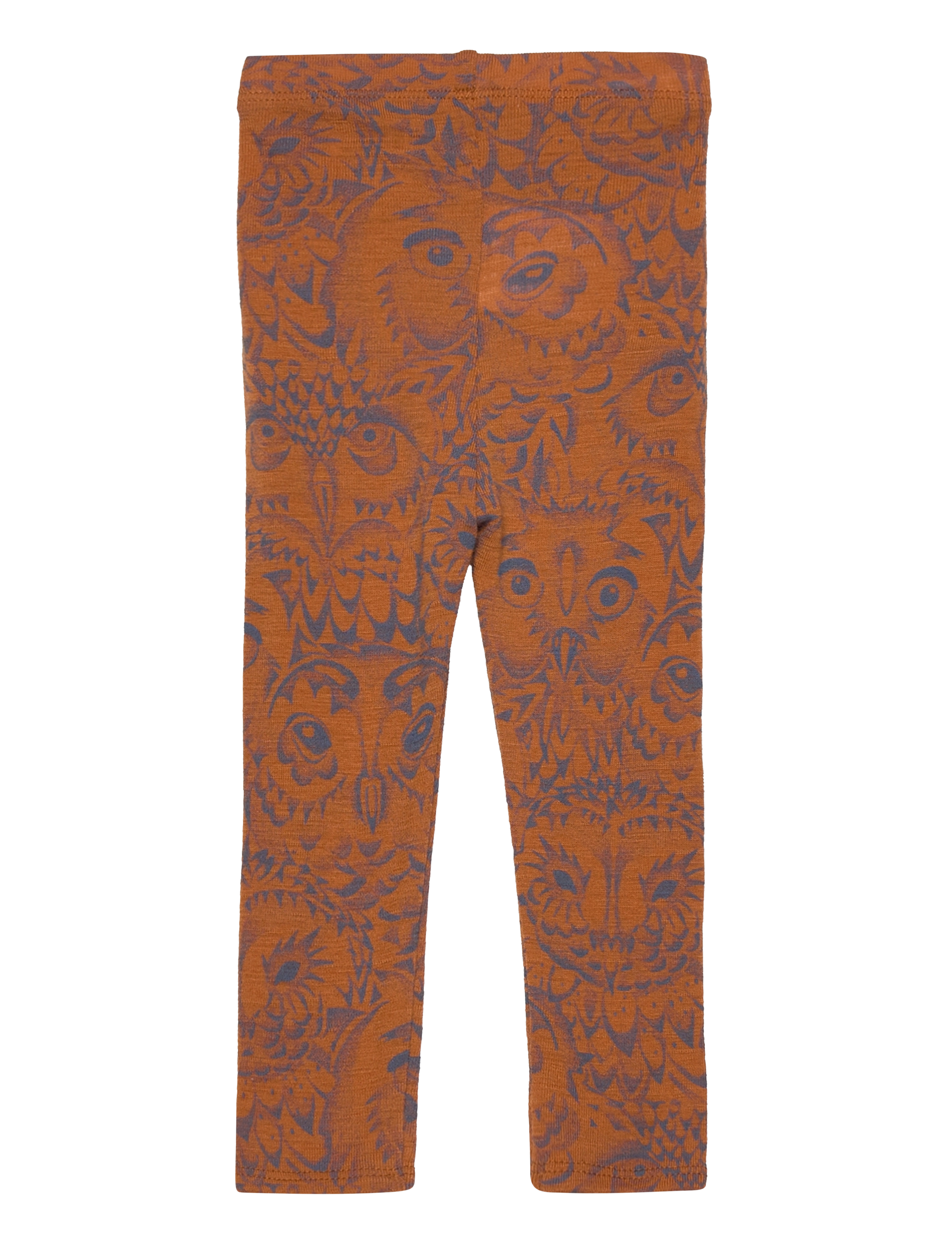 Soft Gallery - SGBaby Paula Hello Owl wool Leggings boy - glazed ginger - 1