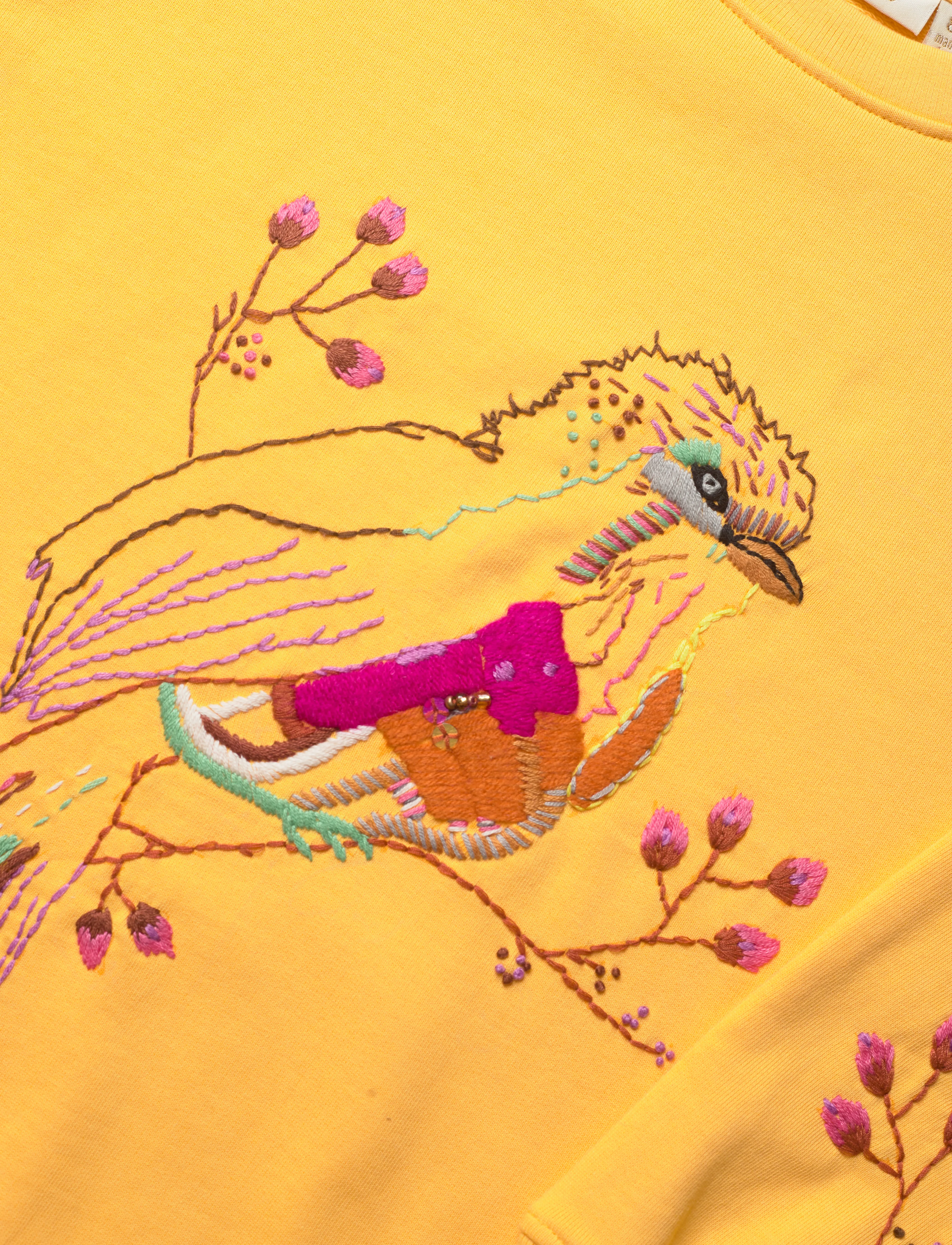 Soft Gallery - SGEllesse Little Bird Sweatshirt - amber yellow - 2