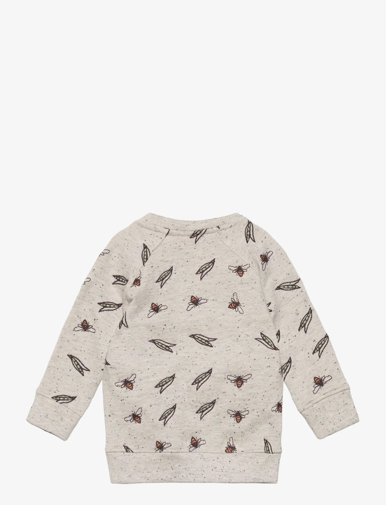 Soft Gallery - SGAlexi Bees And Peas Sweatshirt - sweatshirts - 900 light grey melange - 1