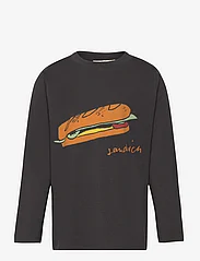 Soft Gallery - SGJi Sandwich LS tee - langærmede t-shirts - phantom - 0