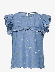 Soft Gallery - SGFlorin Chambray Top - sommarfynd - blue denim - 0