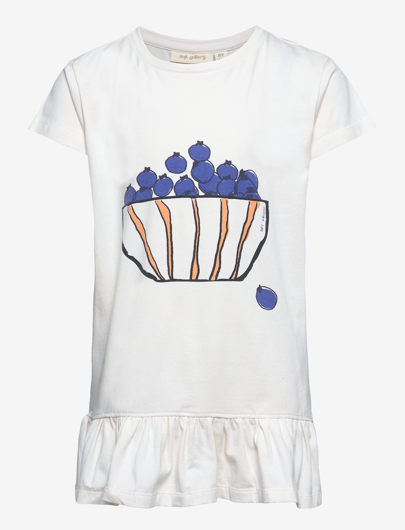 Soft Gallery - SGJinny Blueberries SS Tee - gardenia - 0