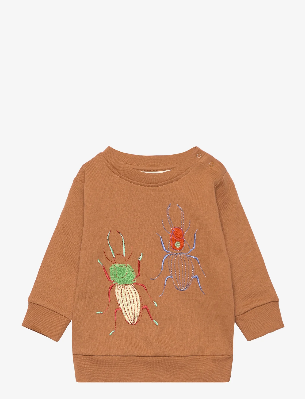 Soft Gallery - SGBuzz Emb Bugs Sweatshirt - sweatshirts - brown sugar - 0