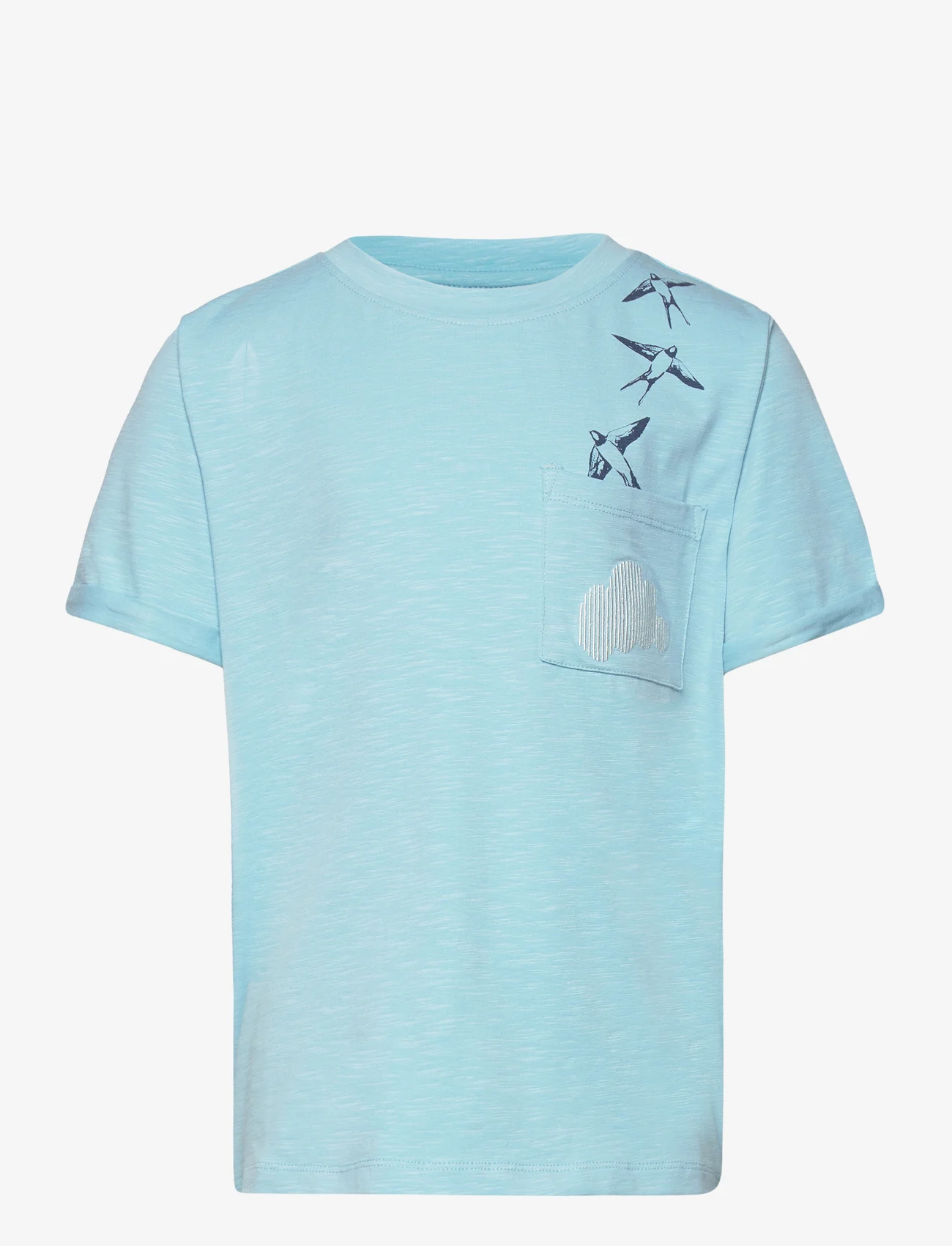 Soft Gallery - SGJaden Cloud ss tee - short-sleeved t-shirts - sky blue - 0