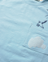 Soft Gallery - SGJaden Cloud ss tee - kortærmede t-shirts - sky blue - 2