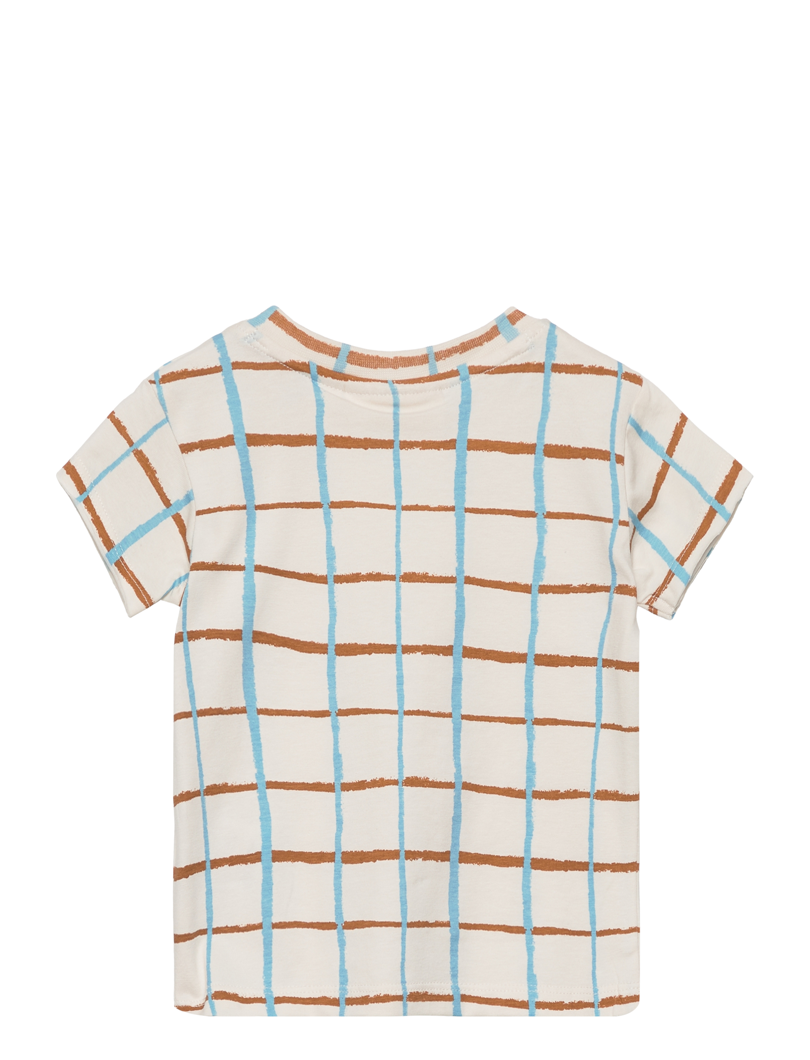 Soft Gallery - SGJared Check ss tee - gardenia - 1