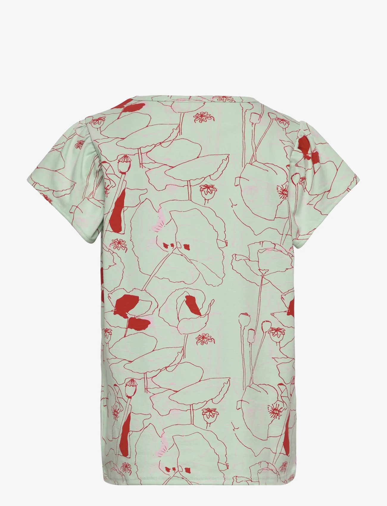 Soft Gallery - SGHelen Poppy SS Tee - short-sleeved t-shirts - misty jade - 1