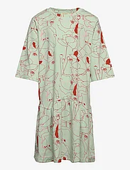 Soft Gallery - SGLinny Poppy SS Dress - kortermede hverdagskjoler - misty jade - 0