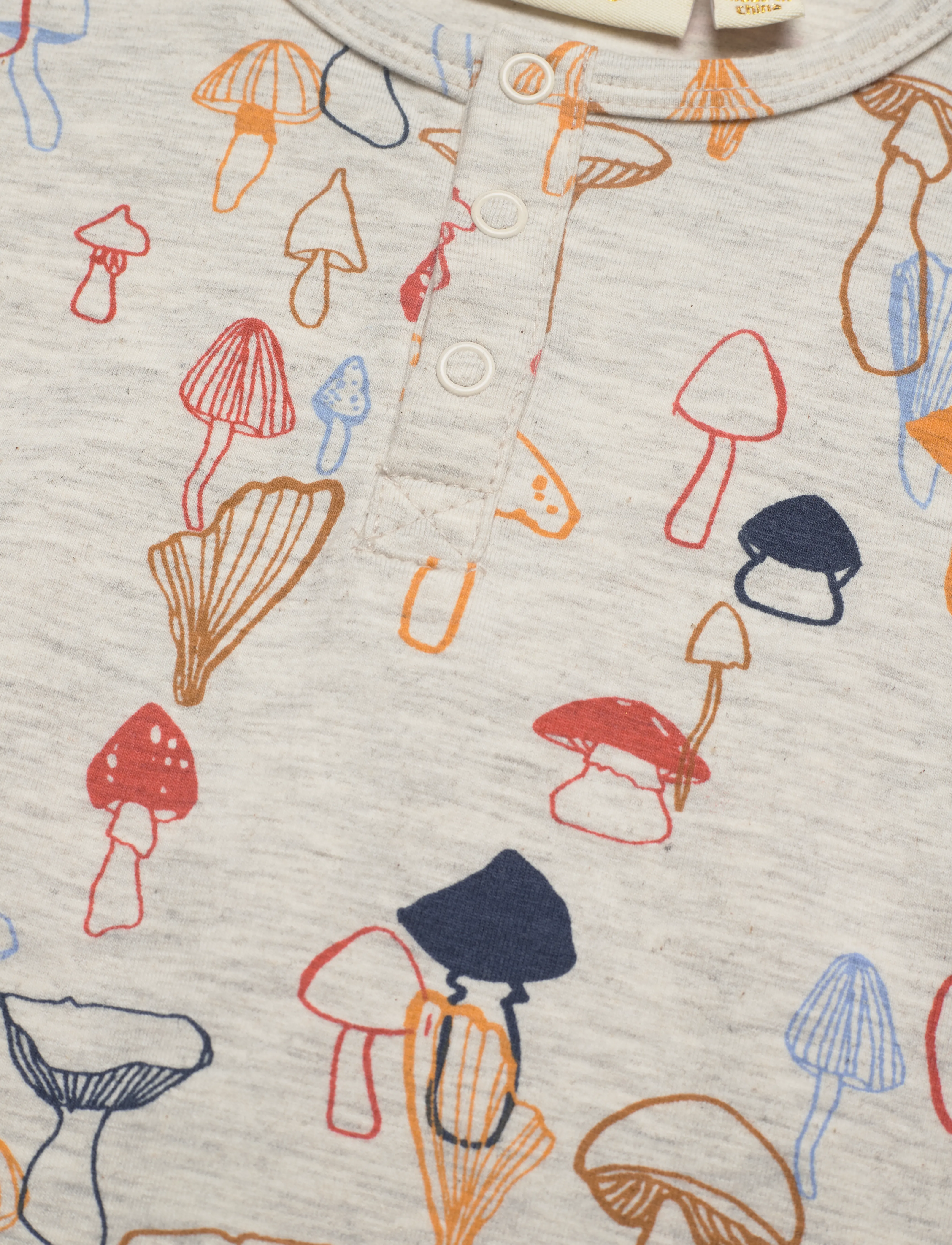 Soft Gallery - SGHarry Mushrooms ss Bodysuit - light grey melange - 2